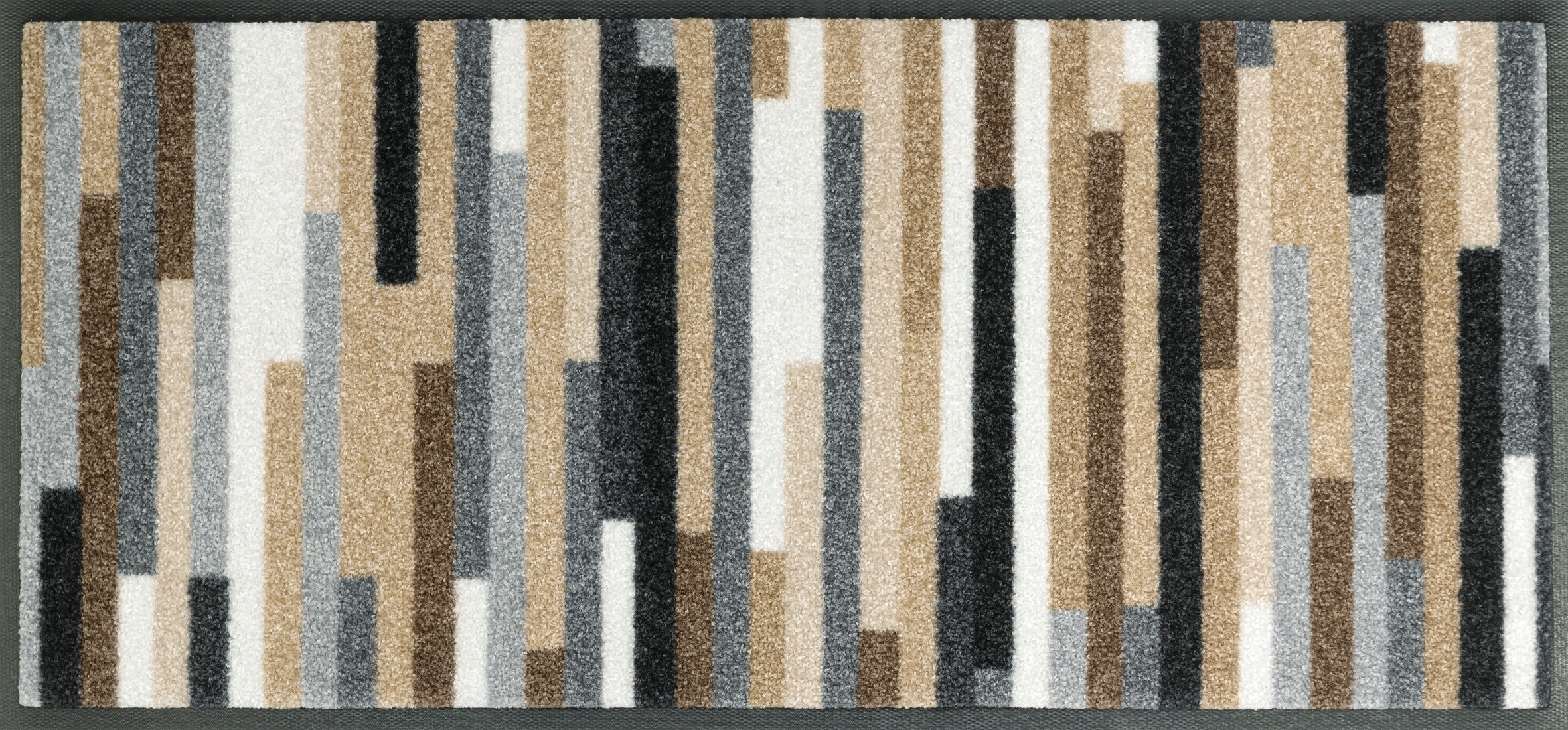 Image of wash+dry by Kleen-Tex Fussmatte "Mikado Stripes" rechteckig 7 mm Höhe Schmutzfangläufer, modernes Streifen Design, rutschhemmend, waschbar