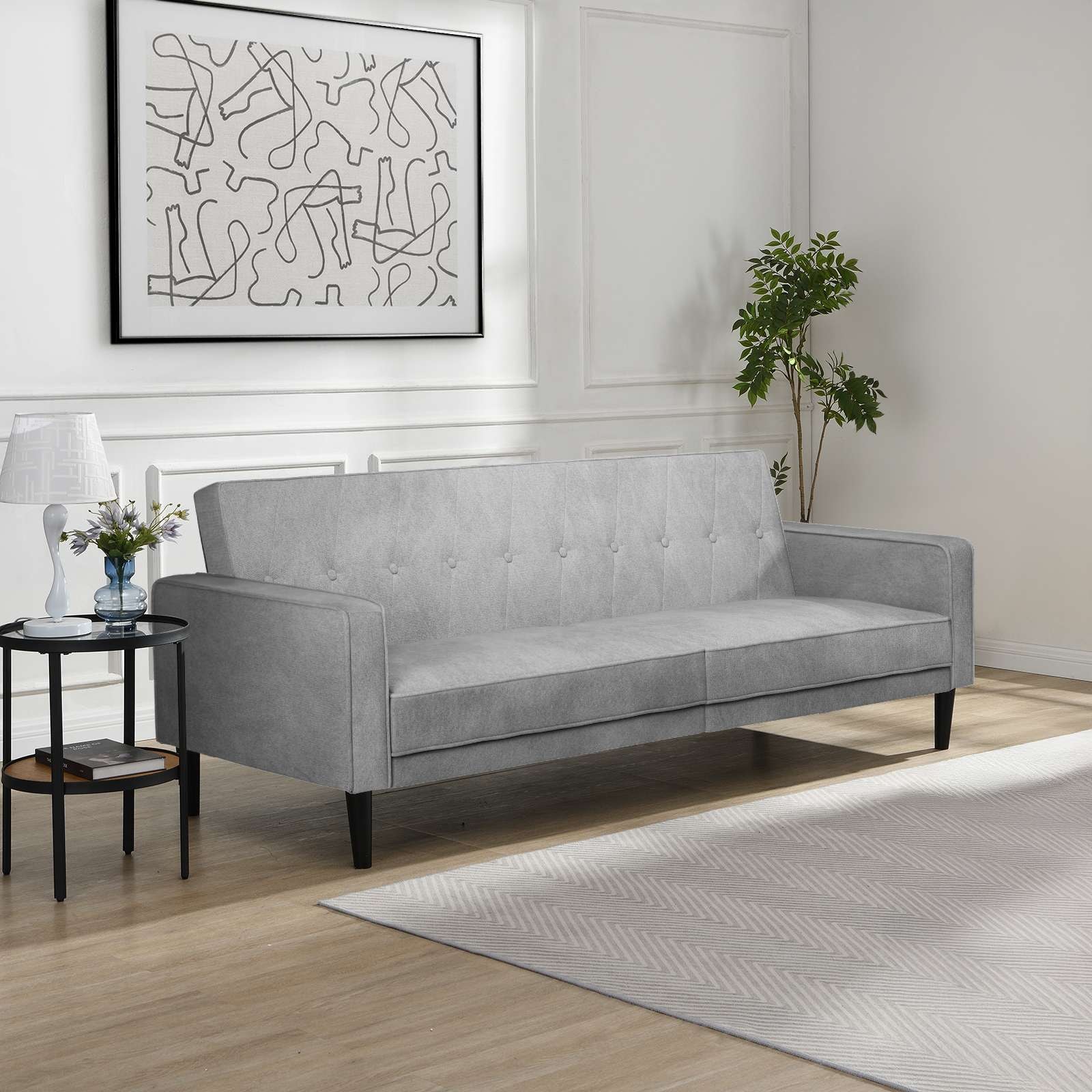 Dorel Home 3-places »Avon« Schlafsofa 213cm, Bettfunktion (110/190cm), trendiger Cord o. Webstoff