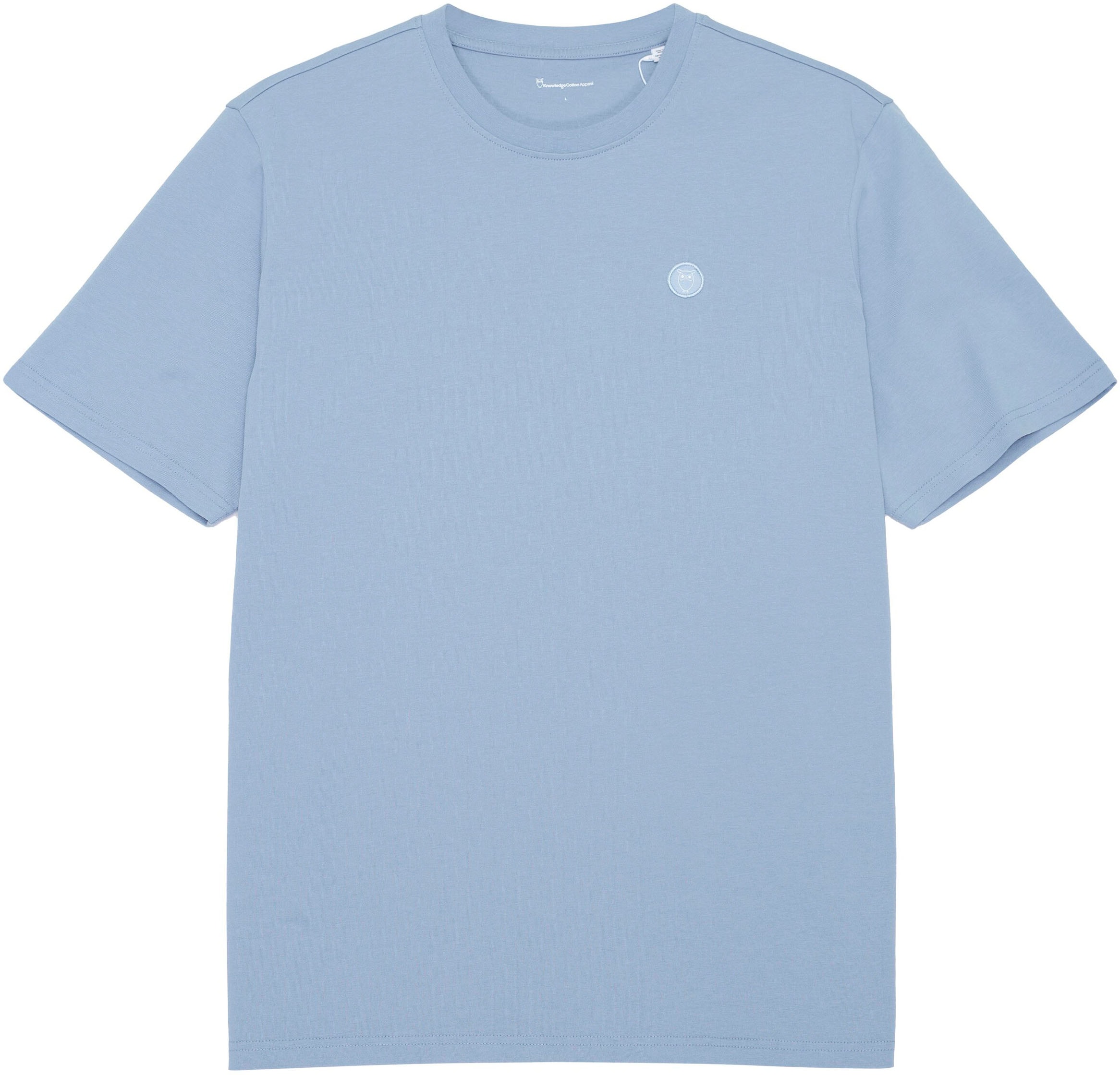 KnowledgeCotton Apparel T-Shirt »Basic-Shirt Badge«, im cleanen Look