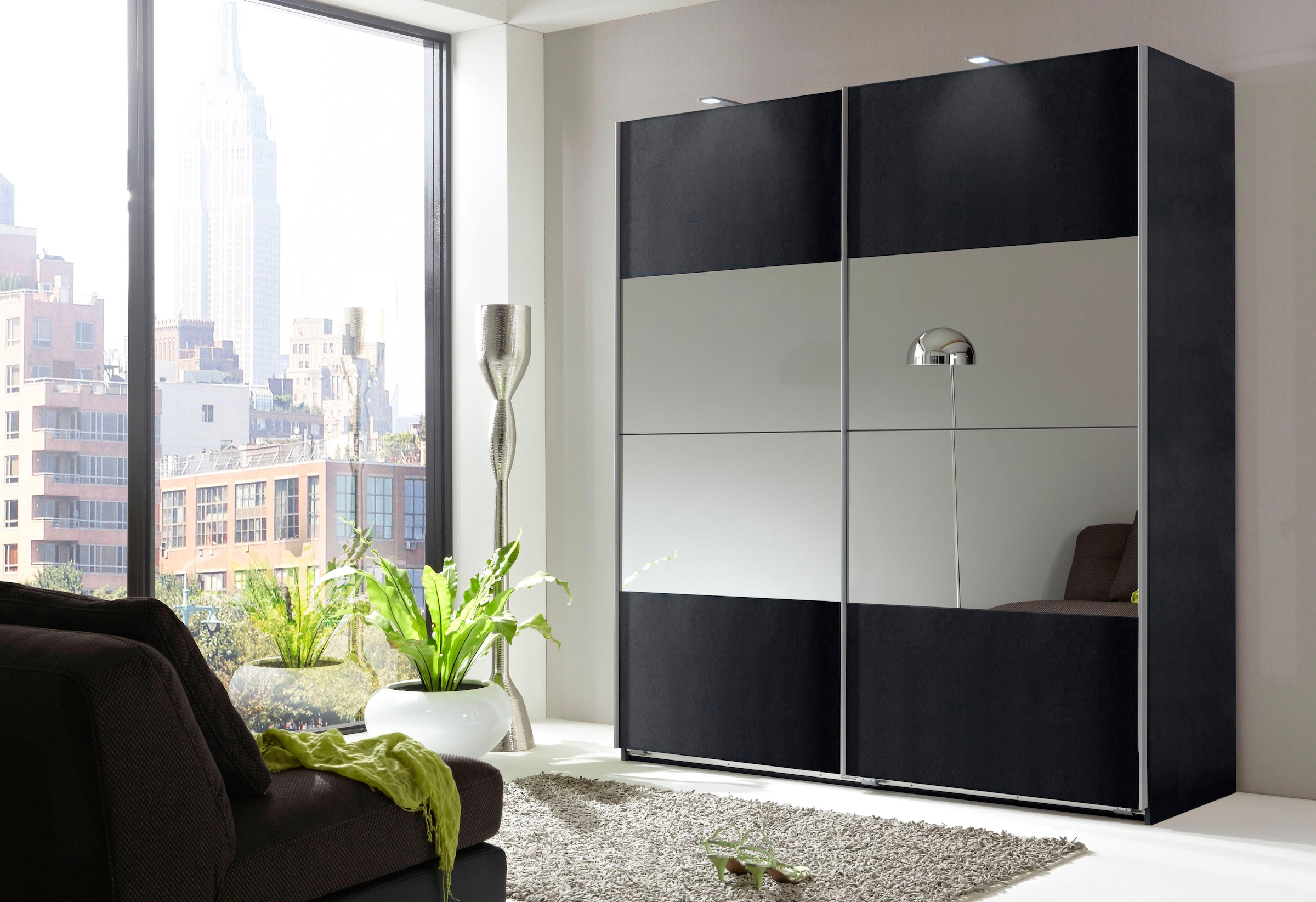 Wimex Armoire à portes coulissantes »Easy« mit Teilspiegel