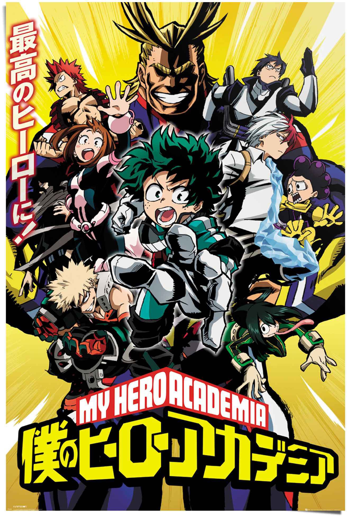 Image of Reinders! Poster »My Hero Academia - season 1 Japan - Manga - Superheld - Anime«, (1 St.) bei Ackermann Versand Schweiz
