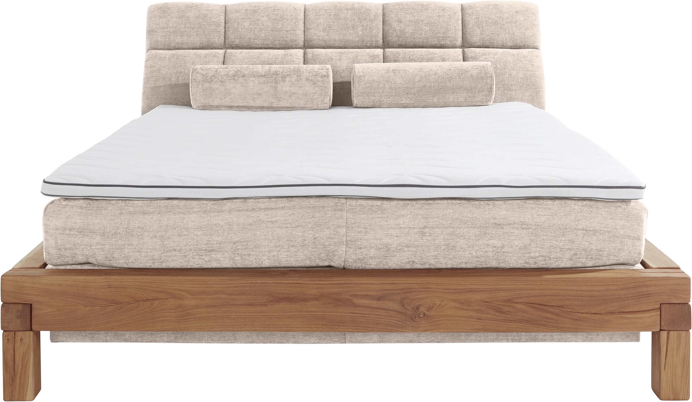 Home affaire Boxspringbett »Villads«, Liegefläche: 180/200 cm, Inside-Boxspring-Unterbau, recycelte Stoffe