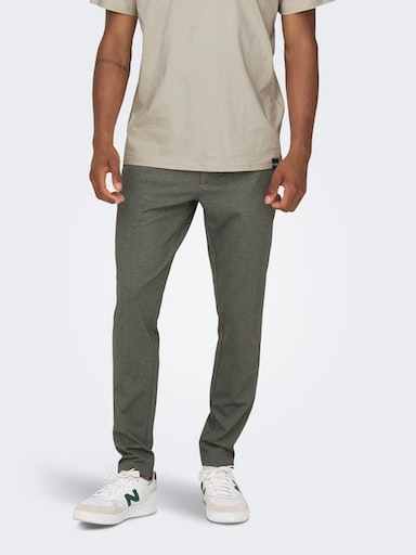 Image of ONLY & SONS Chinohose "ONSMARK SLIM HERRINGBONE 2911 PANT NOOS"