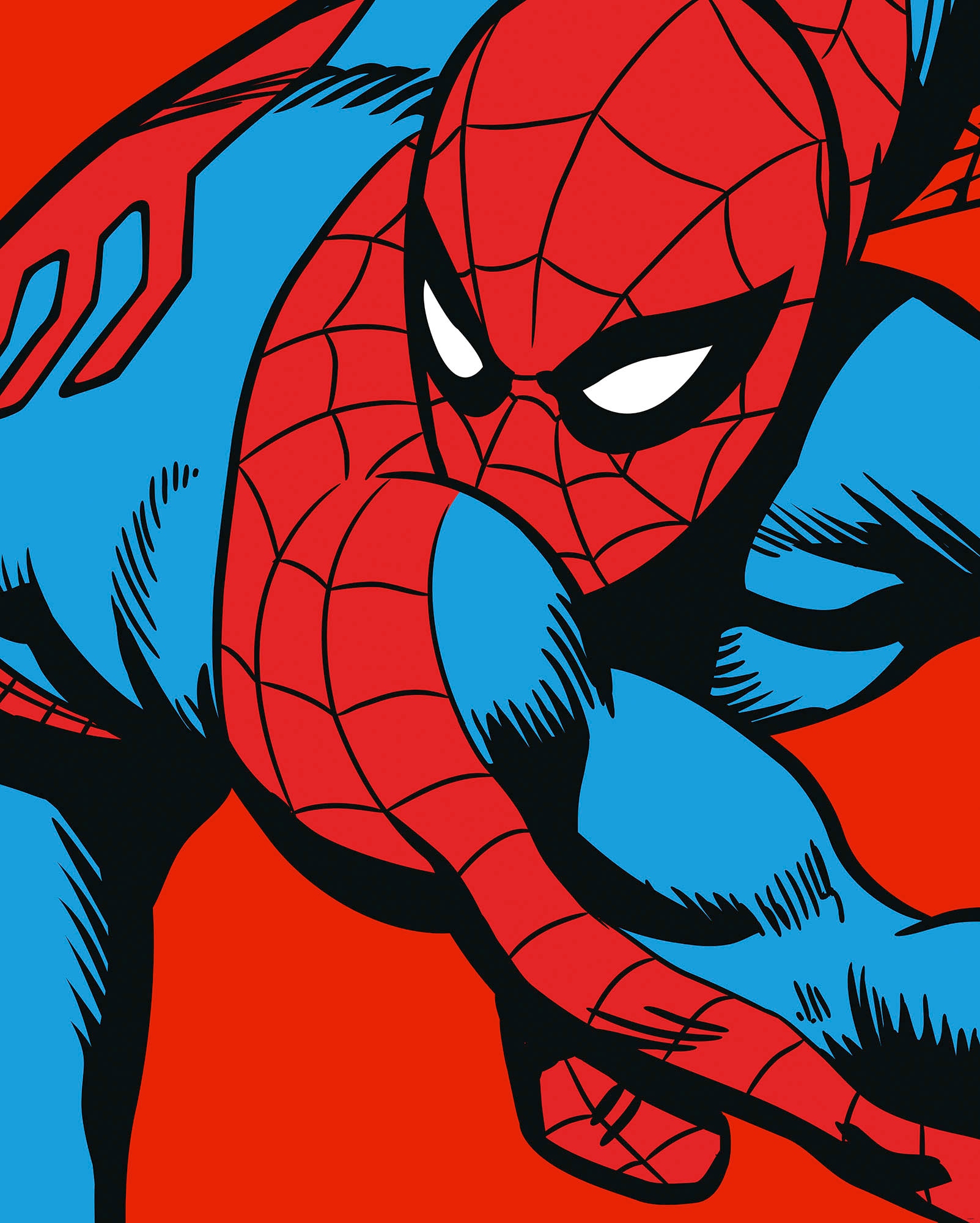 Finde Komar Vliestapete »Marvel PowerUp Spider-Man Watchout«, Höhe) cm x (Breite 200x250 auf