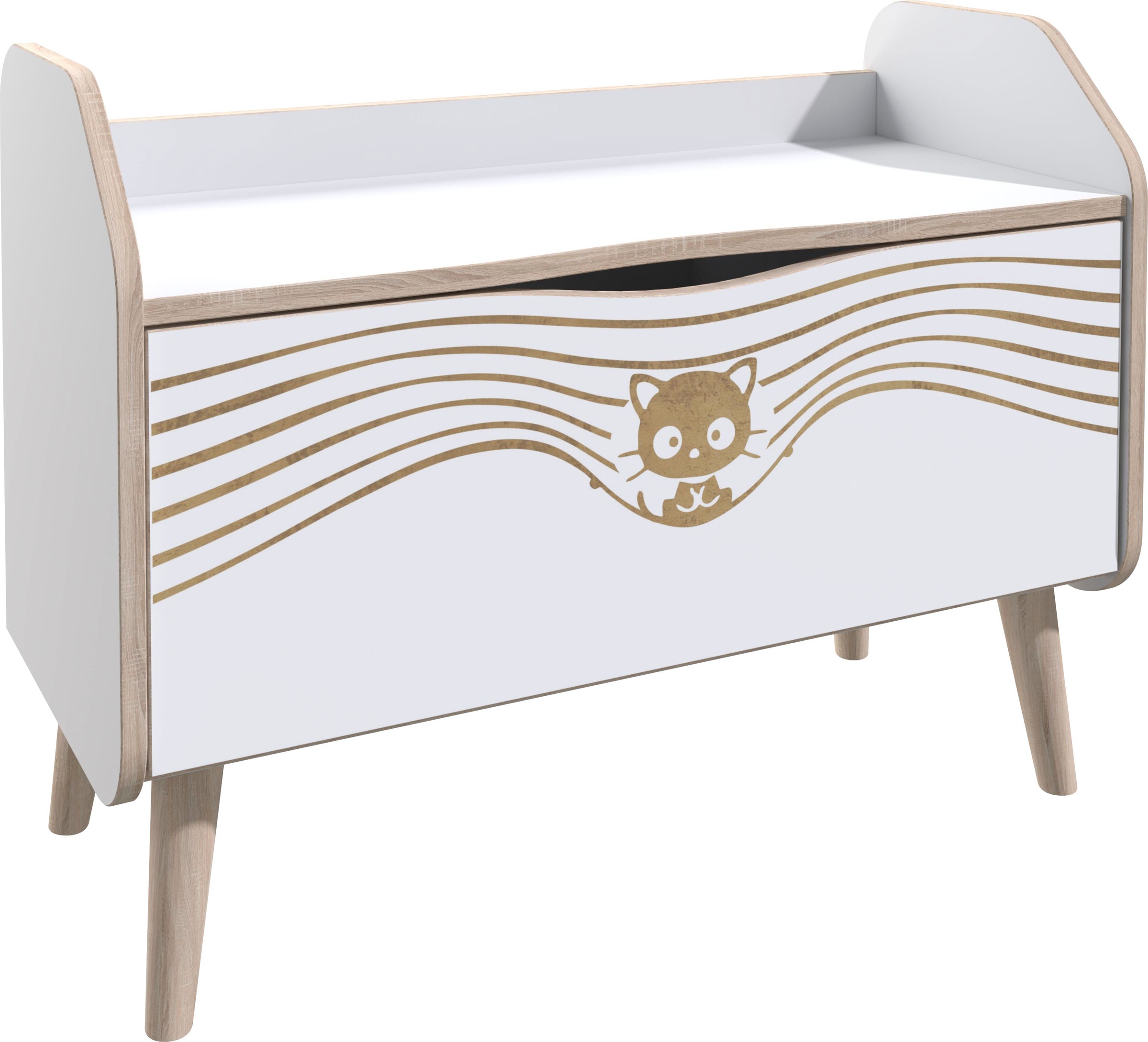 Image of Home affaire Nachtkommode »Nethe«, mit Print, Breite 78,5 cm bei Ackermann Versand Schweiz