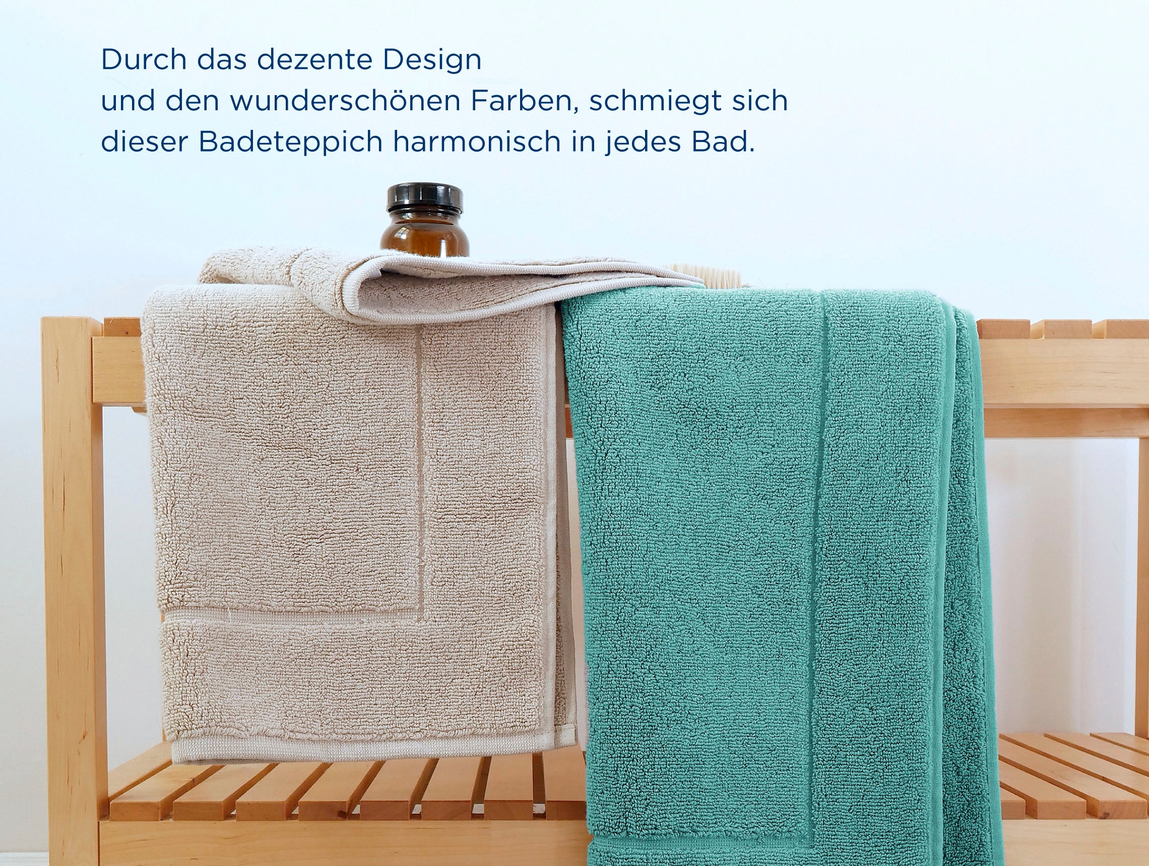 framsohn frottier Badematte »Uni Basic Hotelmatte«, beidseitig nutzbar-schnell trocknend-fussbodenheizungsgeeignet, grosse Farbpalette, Hergestellt in Österreich, Badezimmerteppich
