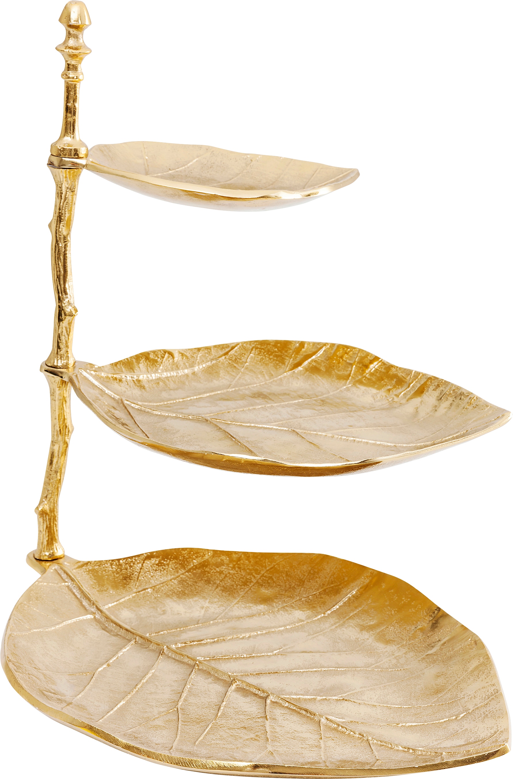 Kare Design Etagere "Deko Etagere Leaf Gold"