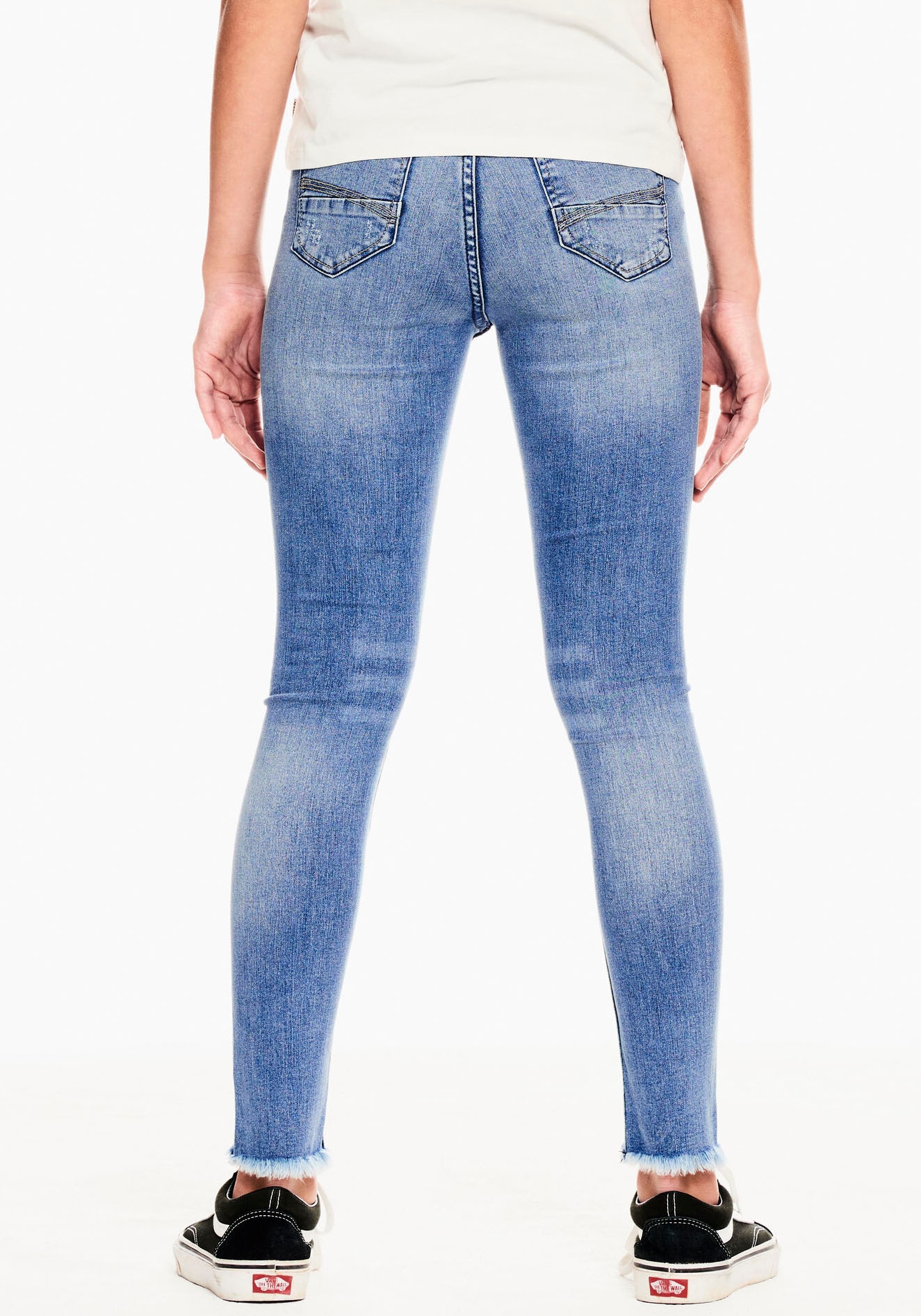 Modische Garcia Stretch-Jeans »Rianna ohne - versandkostenfrei 570«, Destroyed-Effekten Mindestbestellwert kaufen mit
