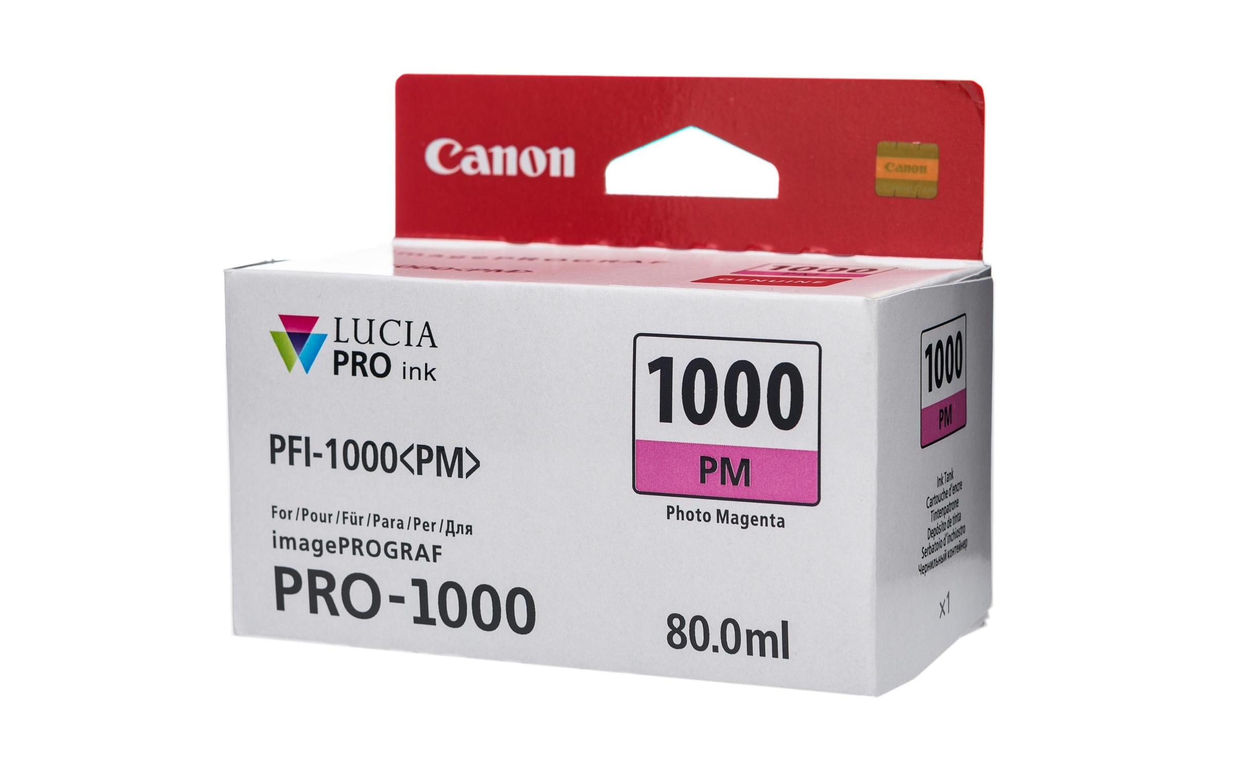 Image of Canon Tintenpatrone "PFI-1000PM / 0551C001 Photo Magenta"