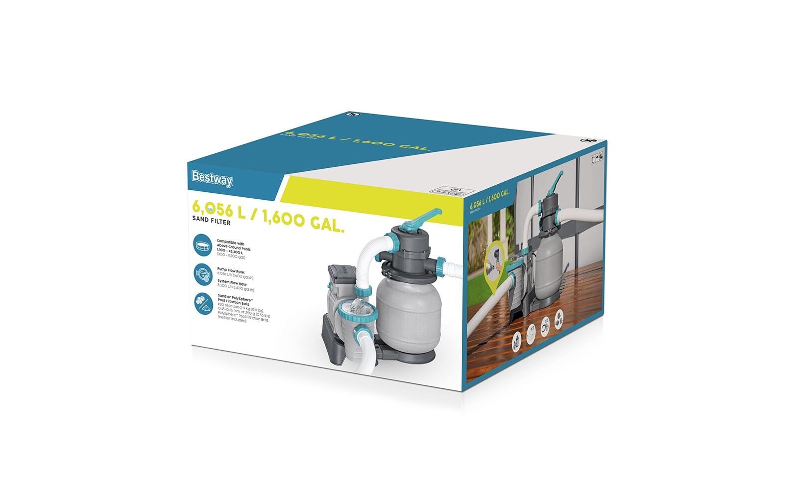 Bestway Sandfilteranlage »6056 l/h« Sandfilterset für Aufstellpools
