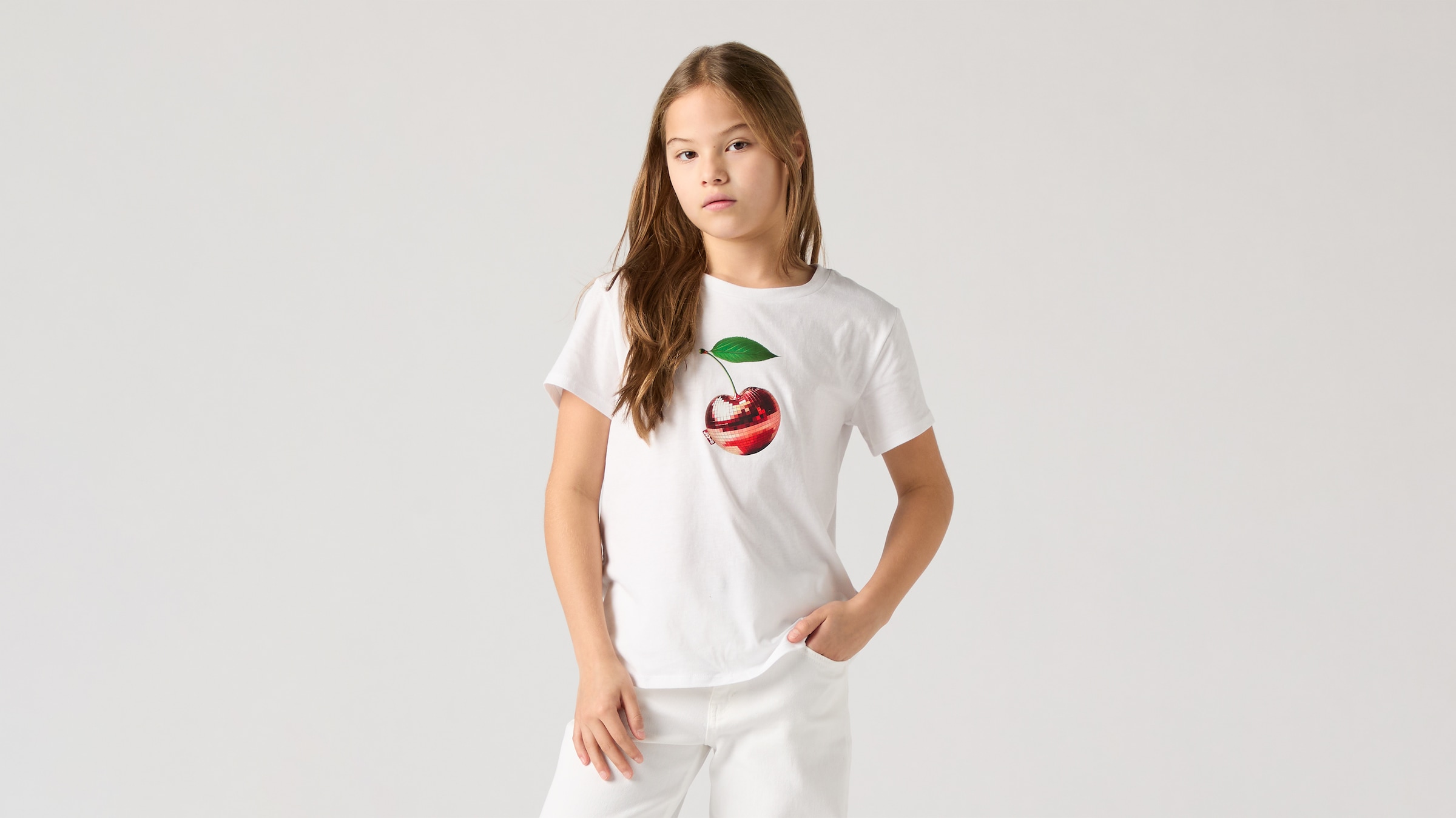 Levi's® Kids T-Shirt »LVG DISCO CHERRY SS TEE« for Girls, mit Frontprint