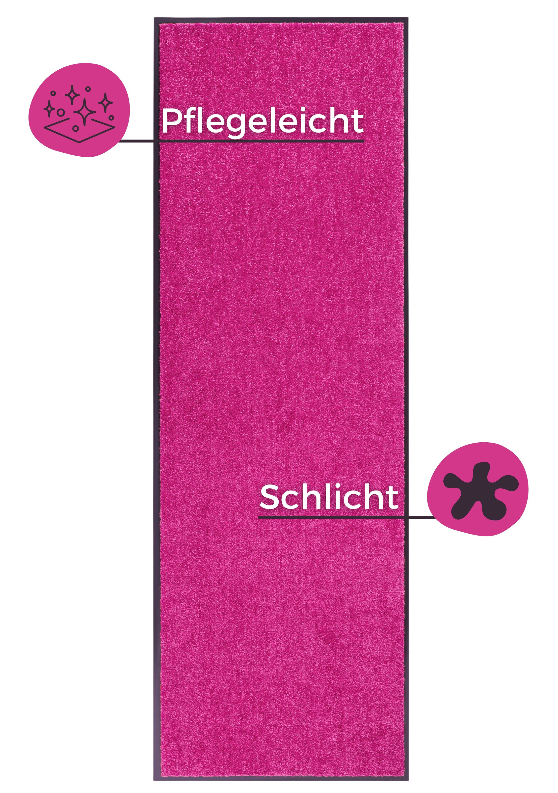 HANSE Home Fussmatte »Wash & Clean«, rechteckig, 7 mm Höhe, Schmutzfangmatte, Türmatte, In- und Outdoor, Teppich, Läufer, waschbar