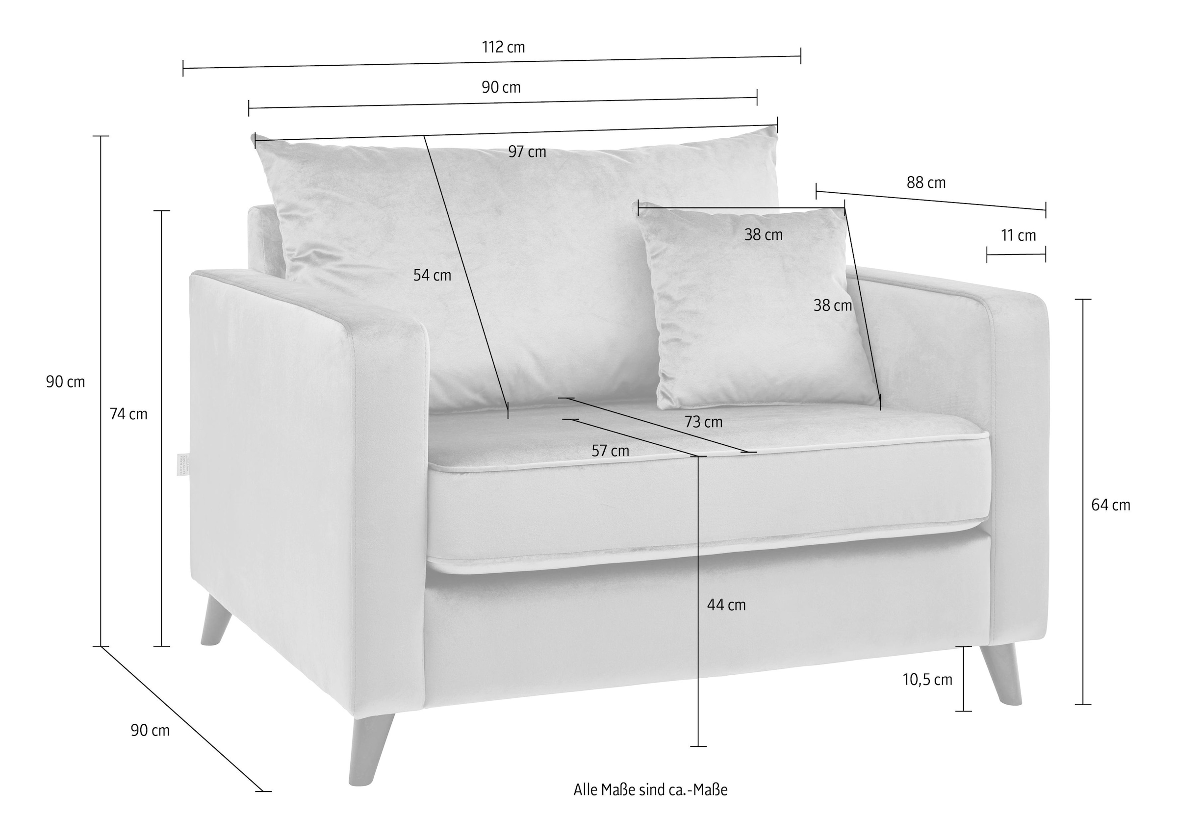 Guido Maria Kretschmer Home&Living Loveseat »Renesse«, lose Kissen, Keder an Sitzkissen