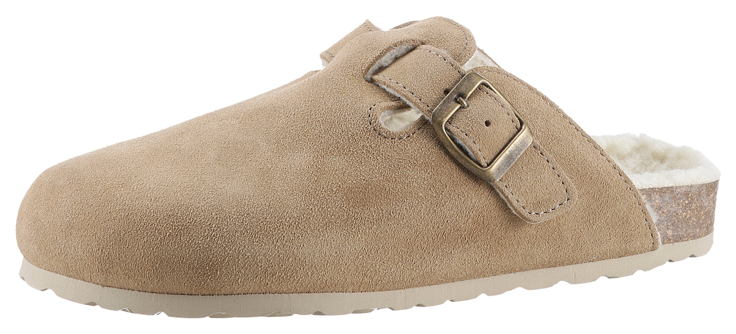 Image of Aniston SHOES Clog "Esc" Hausschuh, Schlappen, Homeslipper mit Warmfutter