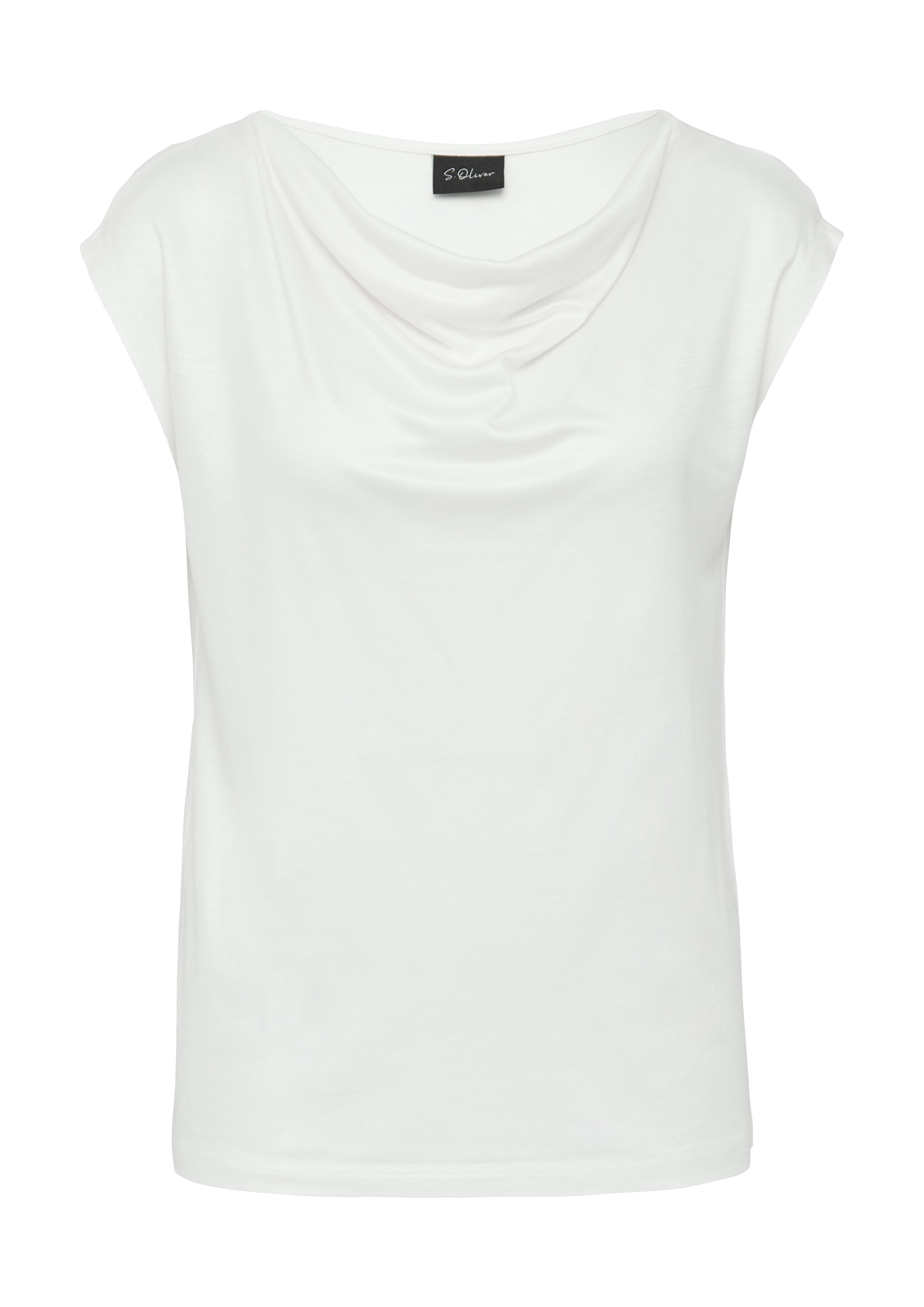 s.Oliver BLACK LABEL T-Shirt, aus Interlock Jersey