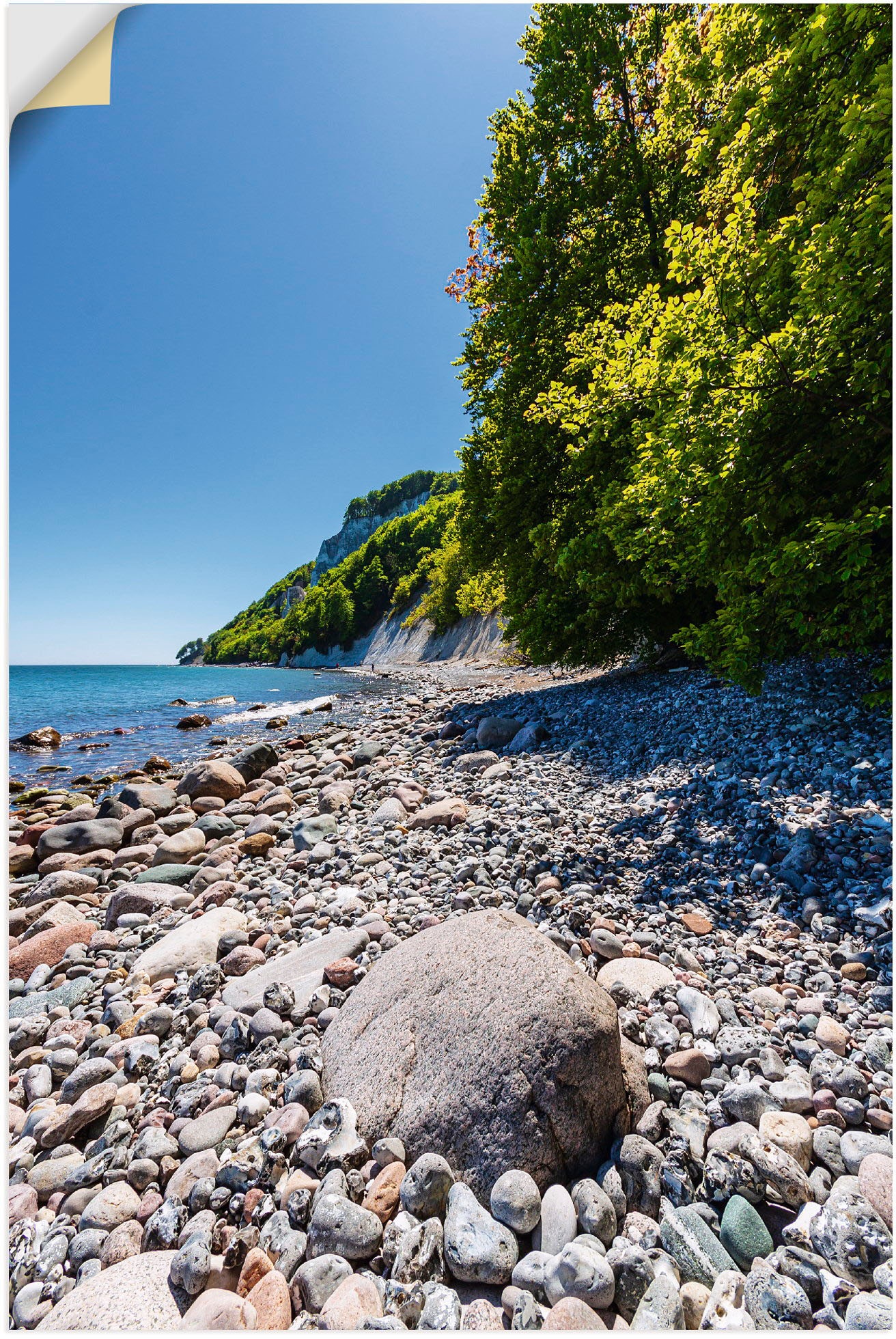 Image of Artland Wandbild »Steine an der Ostseeküste Insel Rügen«, Küstenbilder, (1 St.), in vielen Grössen & Produktarten - Alubild / Outdoorbild für den Aussenbereich, Leinwandbild, Poster, Wandaufkleber / Wandtattoo auch für Badezimmer geeignet bei Ackermann Ve