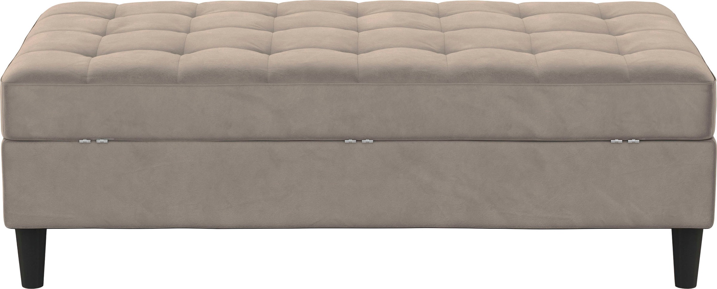 Dorel Home Stauraumhocker »Presley«, Polsterhocker mit Stauraum, frei im Raum stellbar, Sitzhöhe 43 cm
