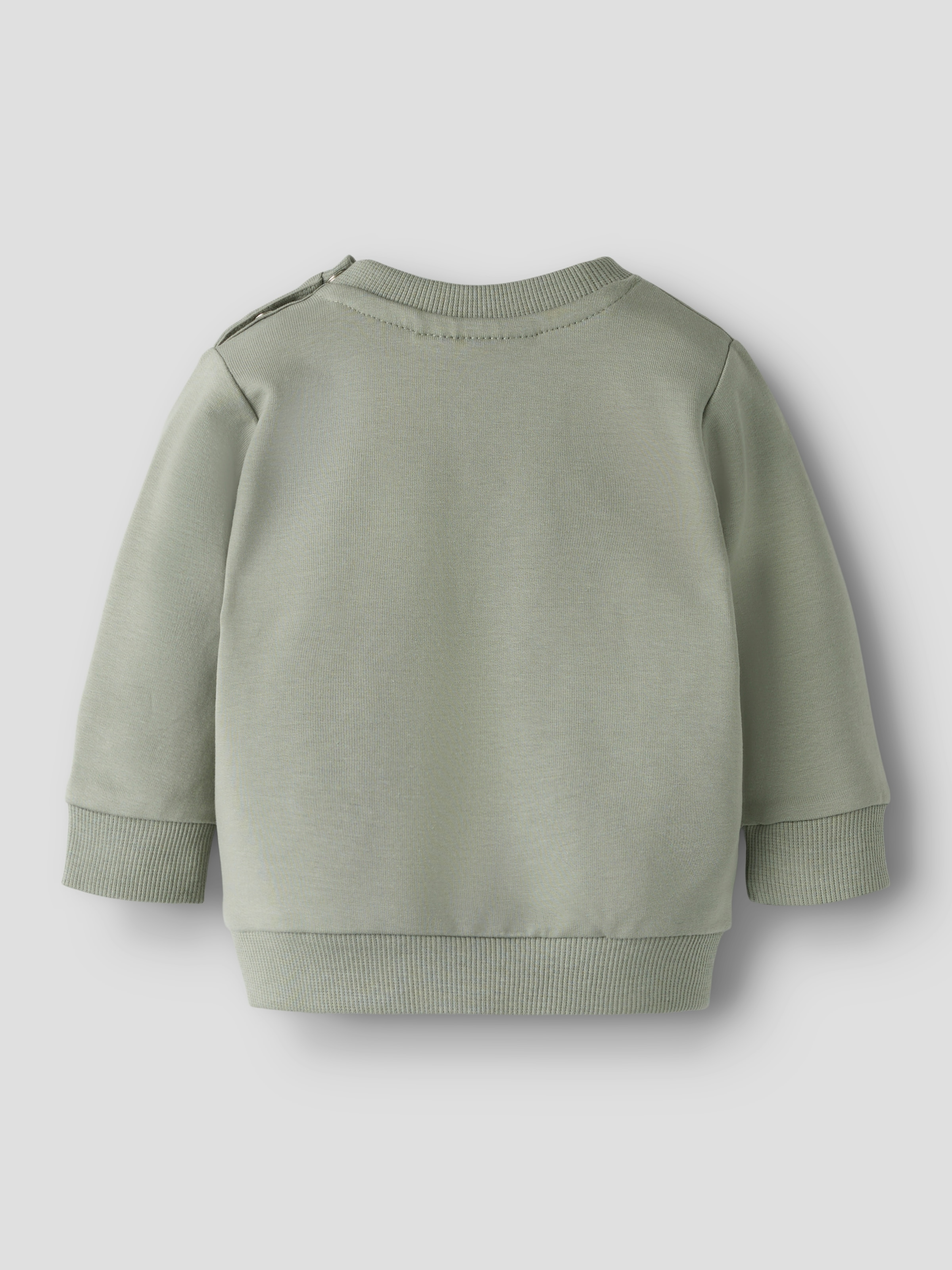 Name It Sweatshirt »NBNTAKKI für Mädchen und Jungen mit Druckknopf und Stretch«, unifarben, casual, regular fit, Baumwollmix, Rundhals
