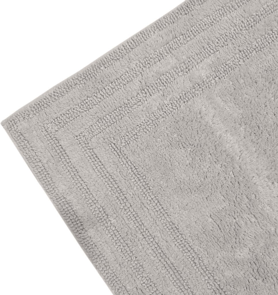 my home Badematte »Inga, Rahmen, Badvorleger, Badezimmer Teppich«, beidseitig nutzbar-fussbodenheizungsgeeignet-strapazierfähig, 100% Baumwolle, Hoch-Tief-Effekt, weich, trocknergeeignet