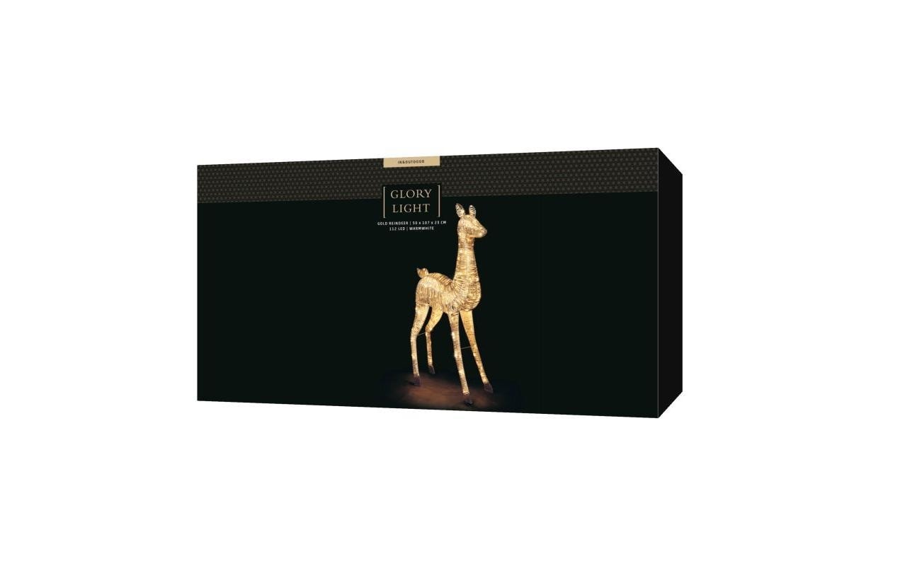 STT Figurine décorative LED »Gold reindeer«