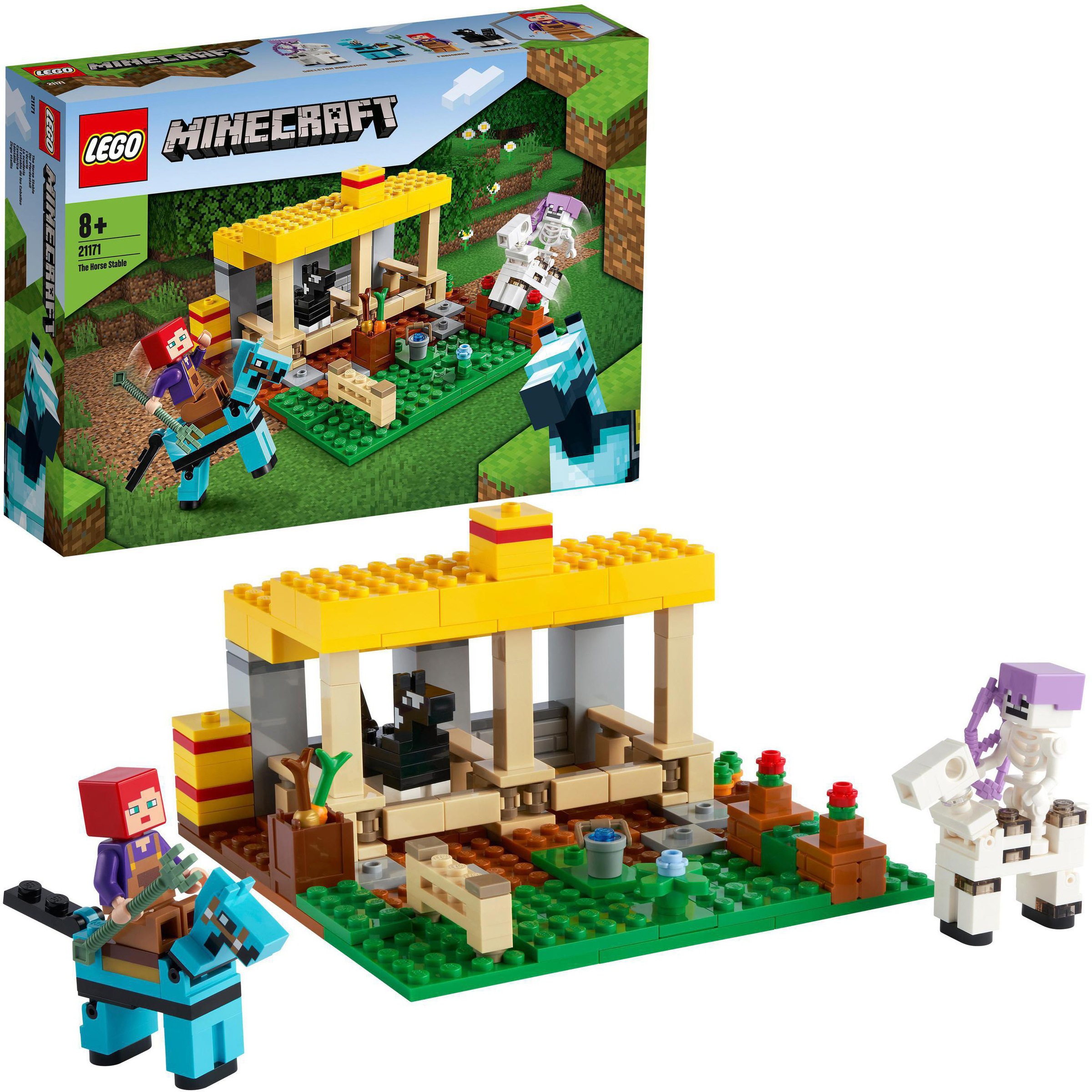 Image of LEGO® Konstruktionsspielsteine »Der Pferdestall (21171), LEGO® Minecraft™«, (241 St.), Made in Europe bei Ackermann Versand Schweiz