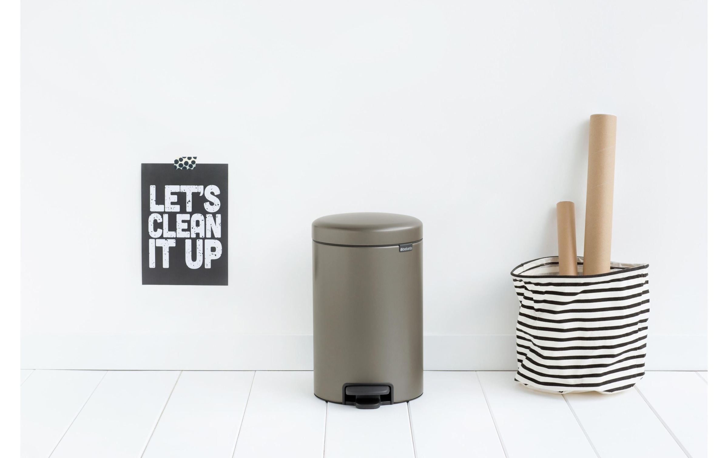 Brabantia Mülleimer »NewIcon 12 l, Platinum«, 1 Behälter
