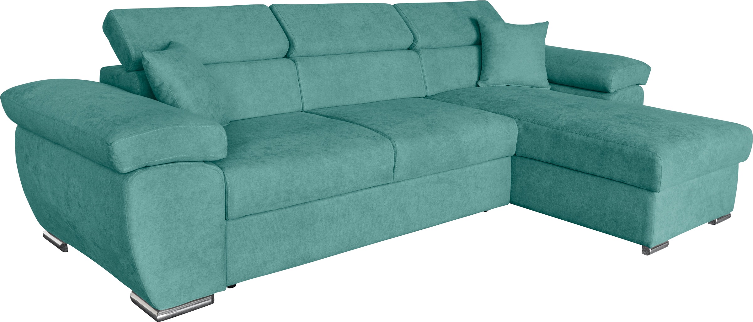 GEPADE Ecksofa »Conny, L-Form«, Schlaffunktion, Bettkasten, Recamiere beidseitig montierbar