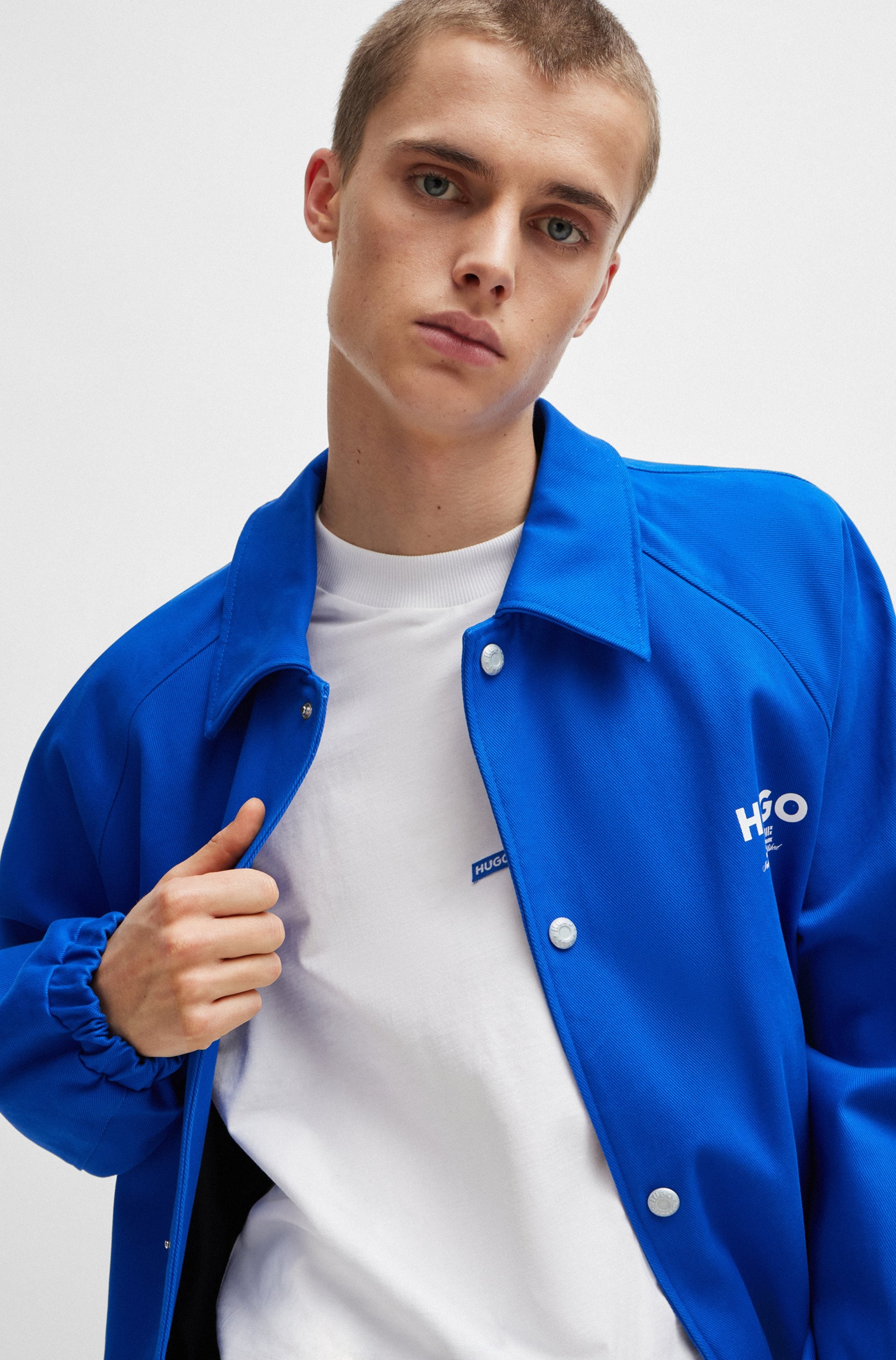 HUGO Blue T-Shirt »Navertz« mit Hugo-Label