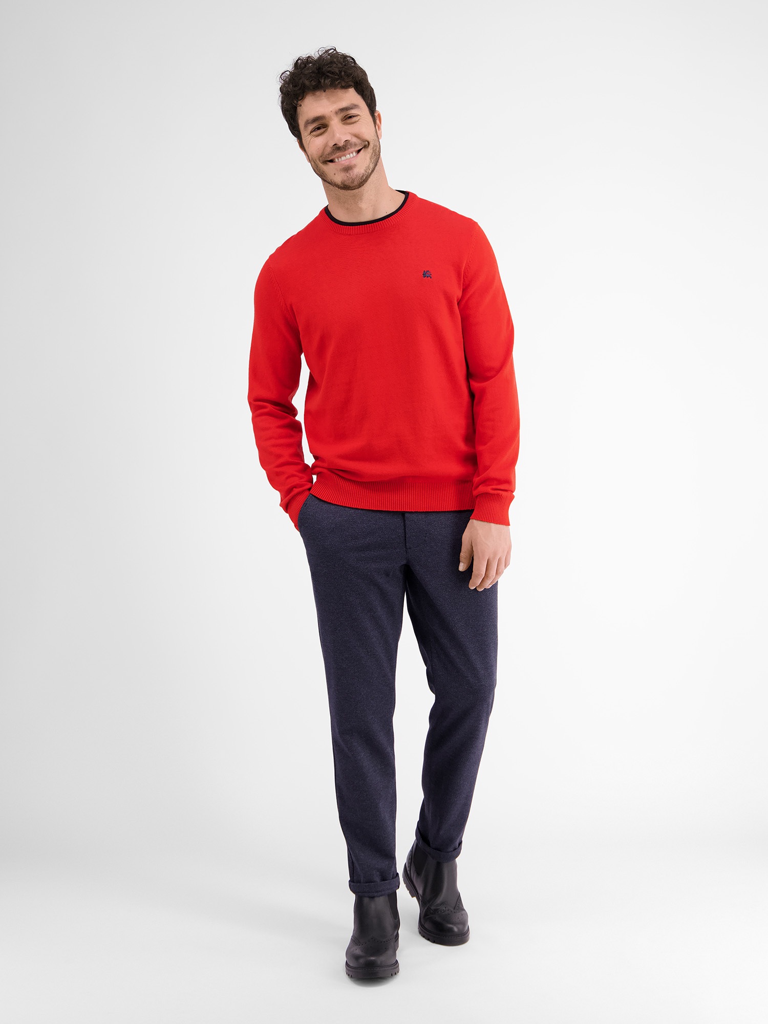 LERROS Strickpullover »V-Neck Pullover mit Kaschmiranteil«