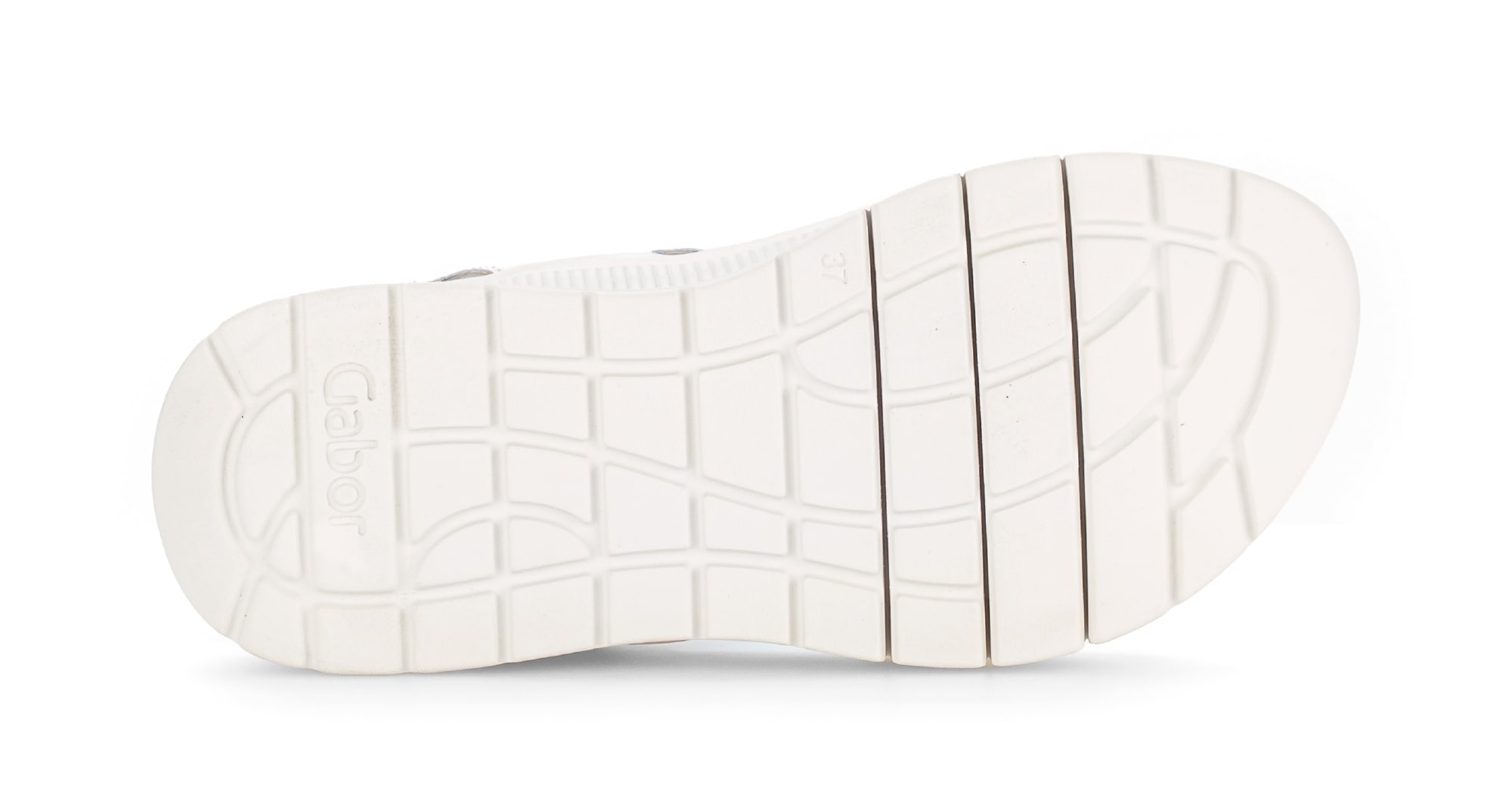 Gabor Sandale à lanières  plateforme, sandalette avec surpiqûres décoratives et rivet