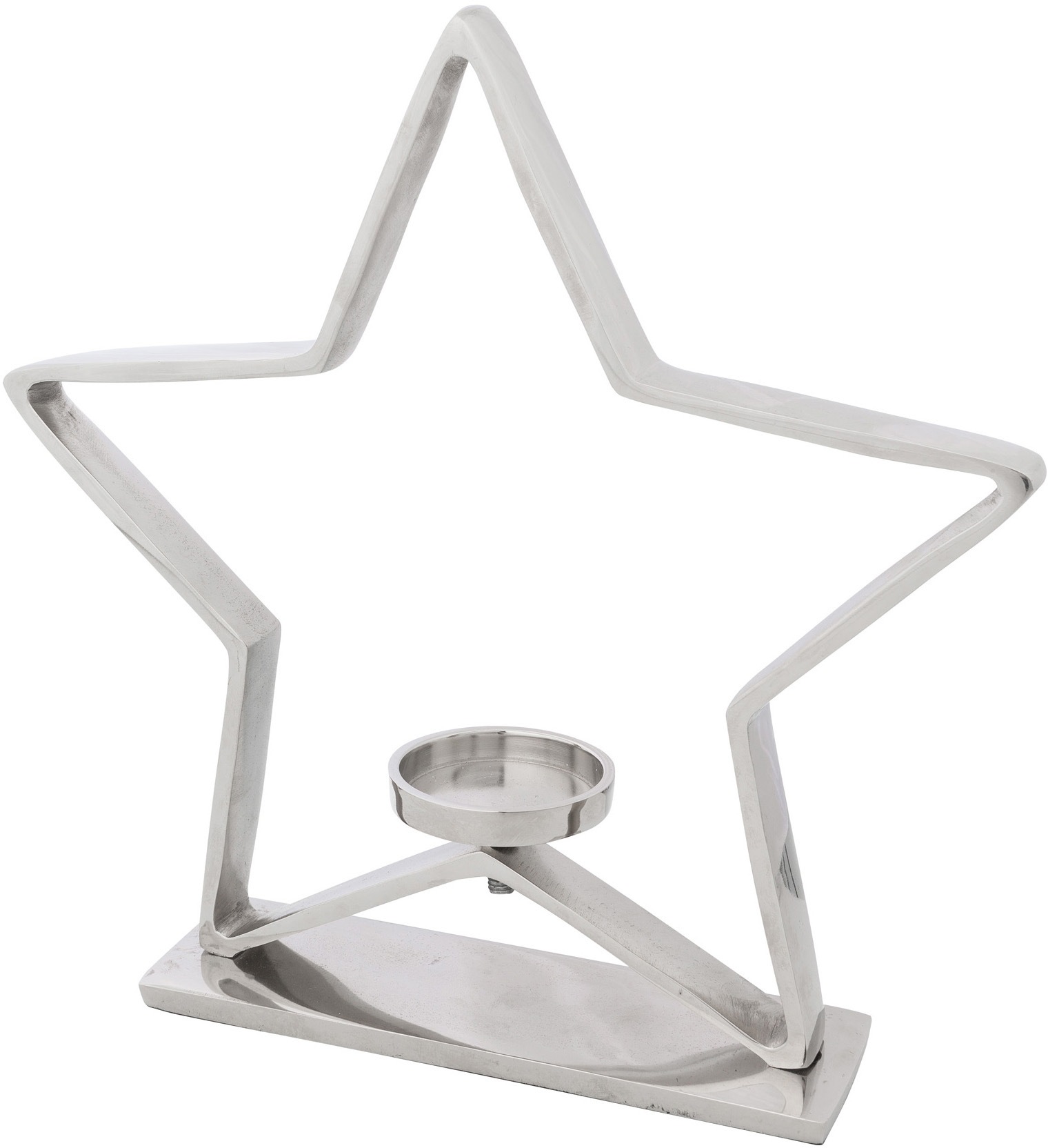 Image of Creativ deco Kerzenhalter "Weihnachtsdeko" in Stern-Form, Höhe ca. 42 cm