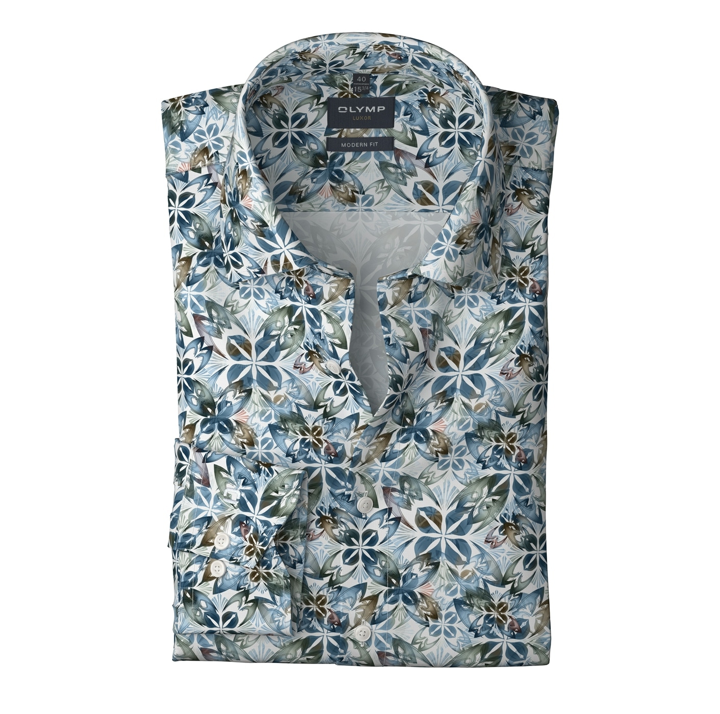 OLYMP Langarmhemd »Luxor modern fit« modern fit, New Kentkragen, Business Hemd