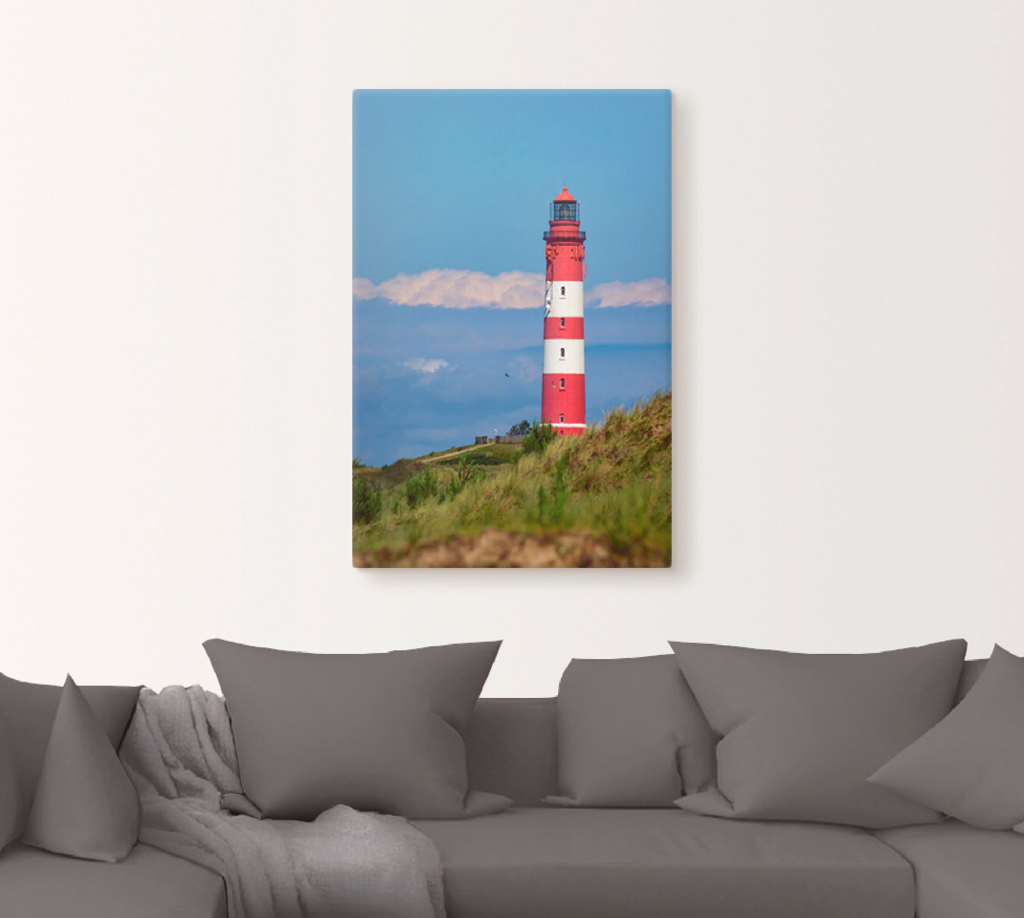Artland Wandbild »Leuchtturm von Amrum«, Gebäude, (1 St.), als Leinwandbild, Poster in verschied. Grössen