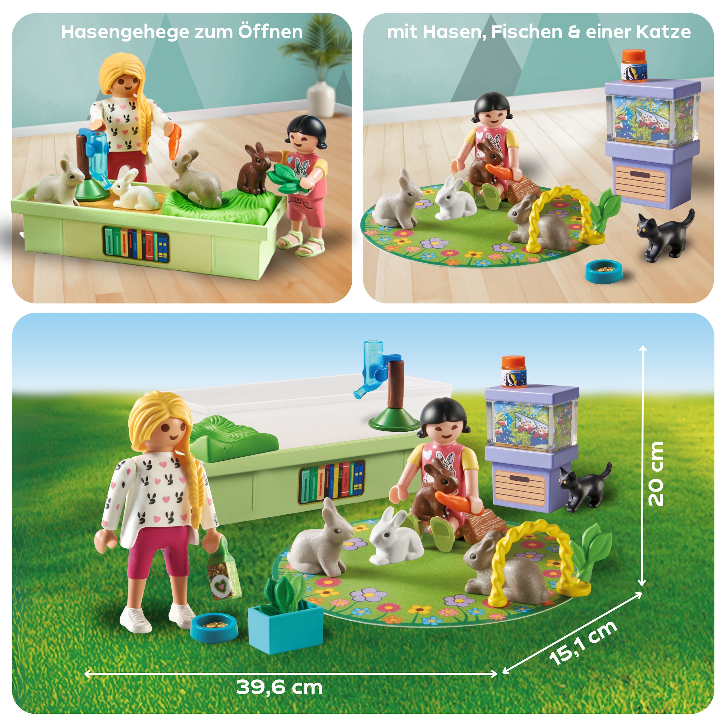 Playmobil® Jeu de construction »Familie mit Hasen (71753), Playmobil My Life«