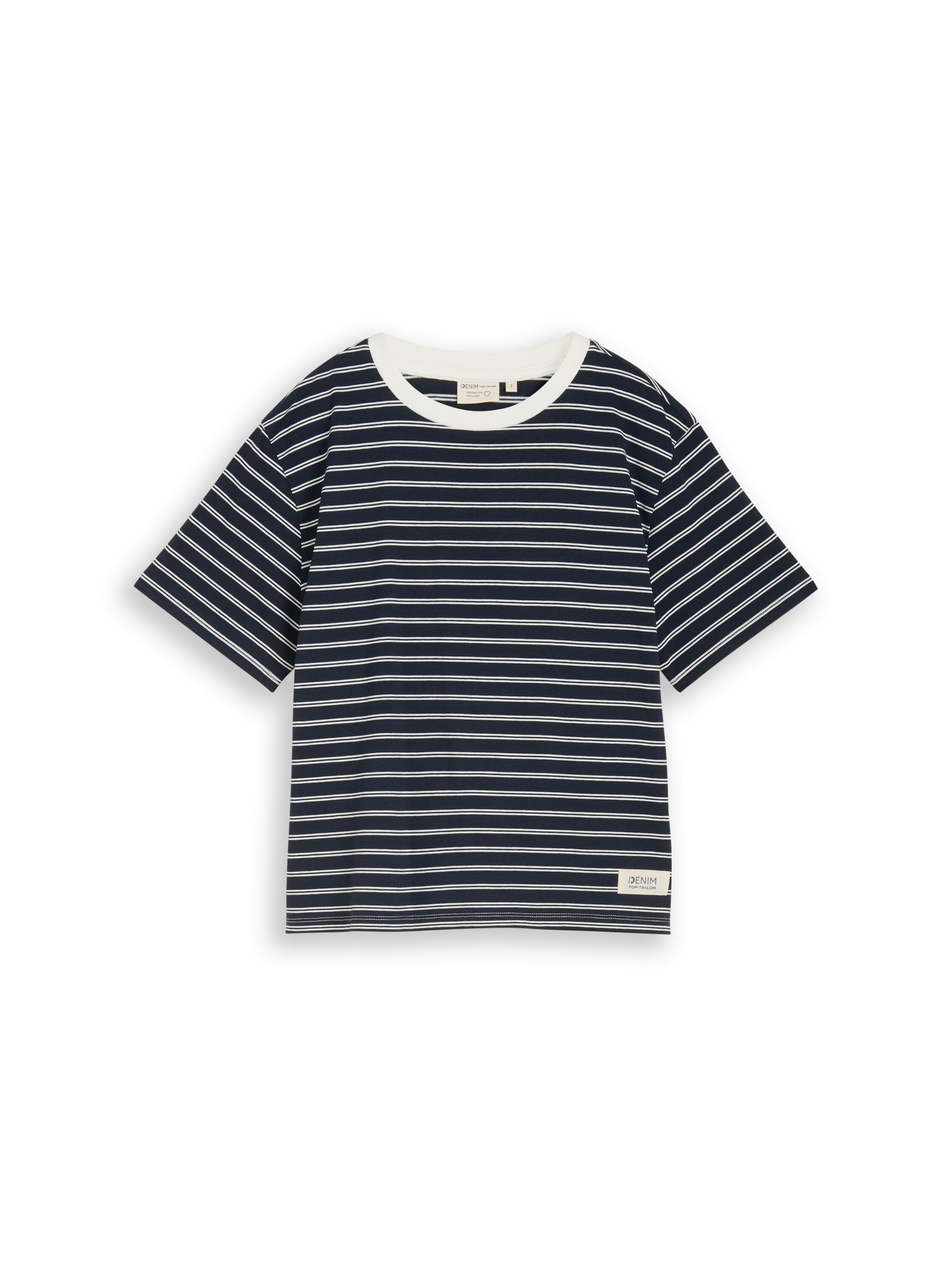 TOM TAILOR Denim T-shirt avec motif à rayures