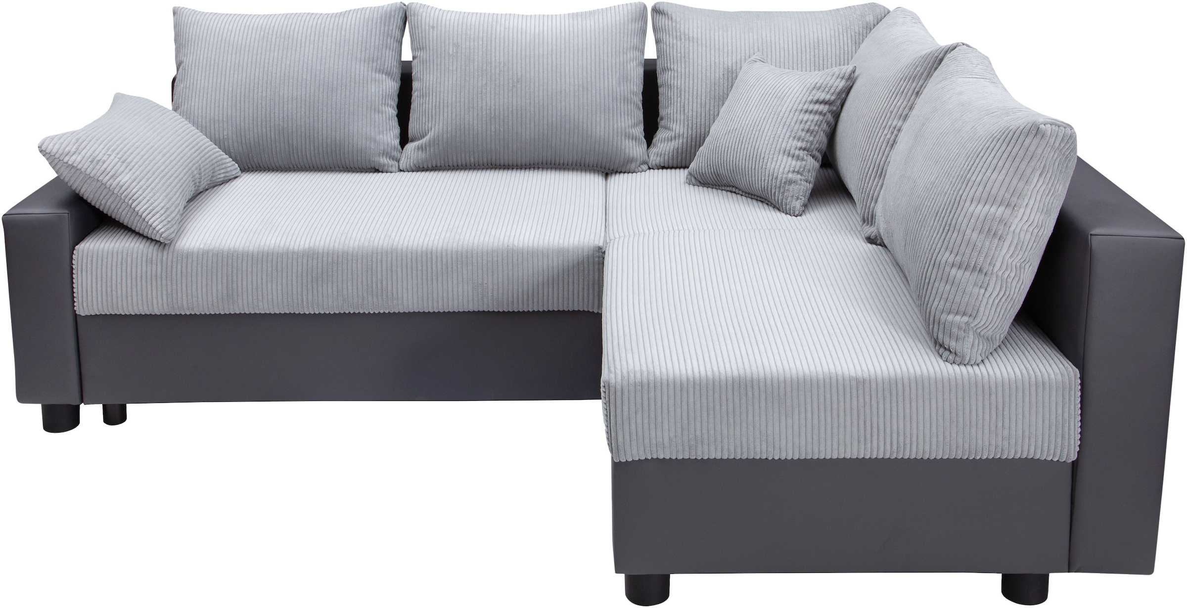 COLLECTION AB Ecksofa »Parma L-Form«, mit Schlaffunktion und Bettkasten, inklusive Kissen, Bonellfederkern