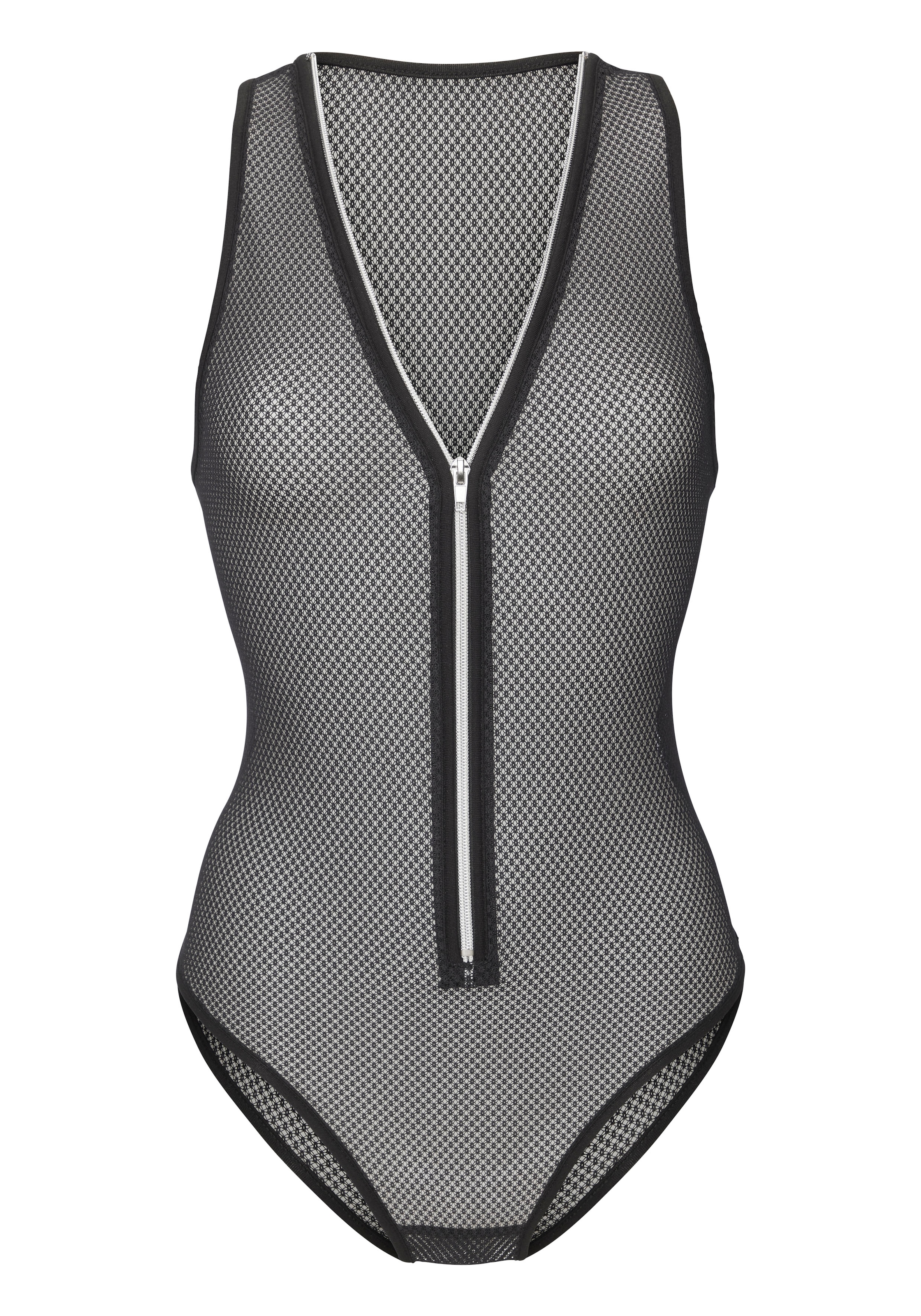 petite fleur goldfarben Body, aus transparentem Netz-Material, sexy Dessous, Reizwäsche