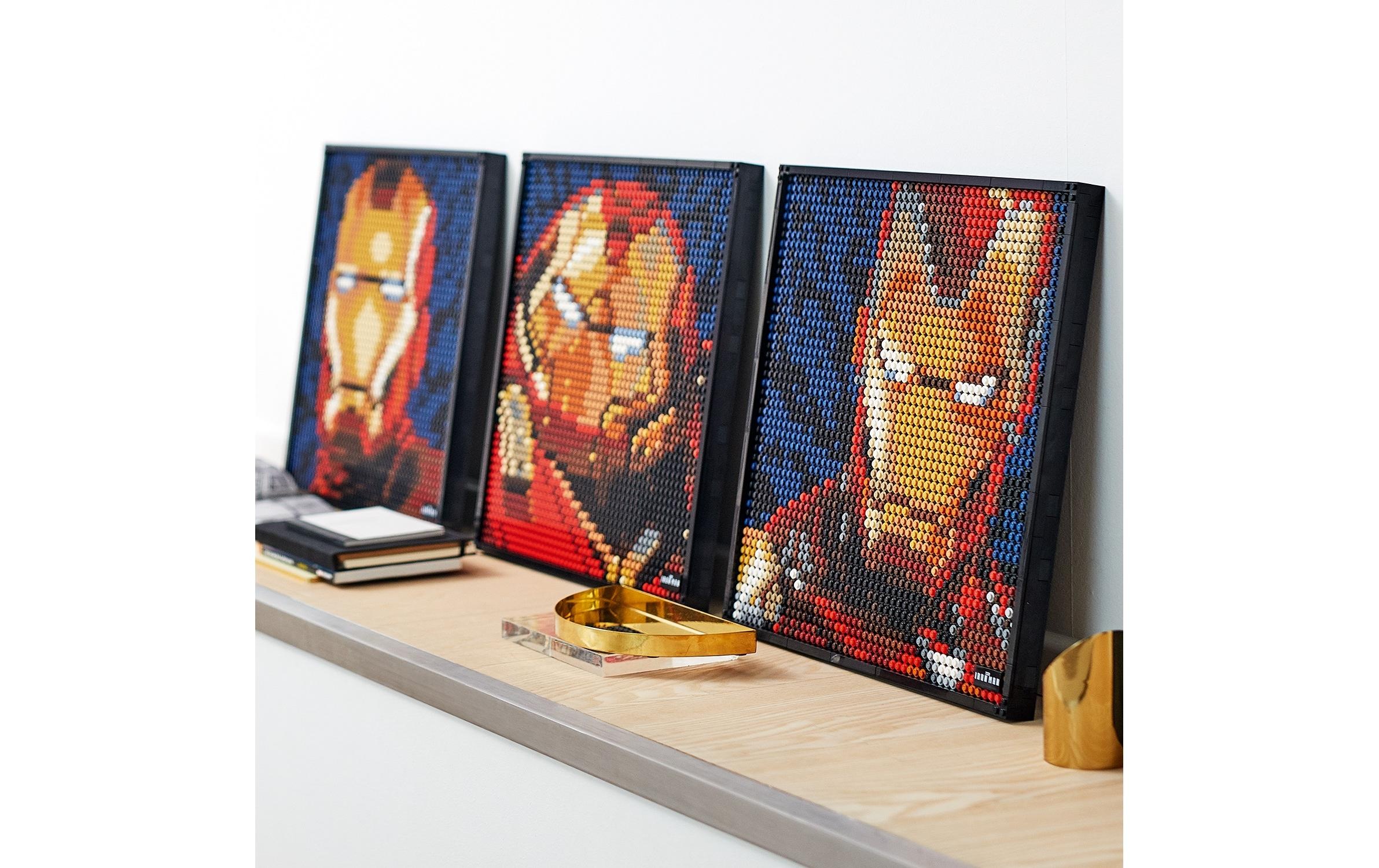 LEGO® Spielbausteine »Art Marvel Studios Iron Man - Kunstbild 31199«, (3167 St.)