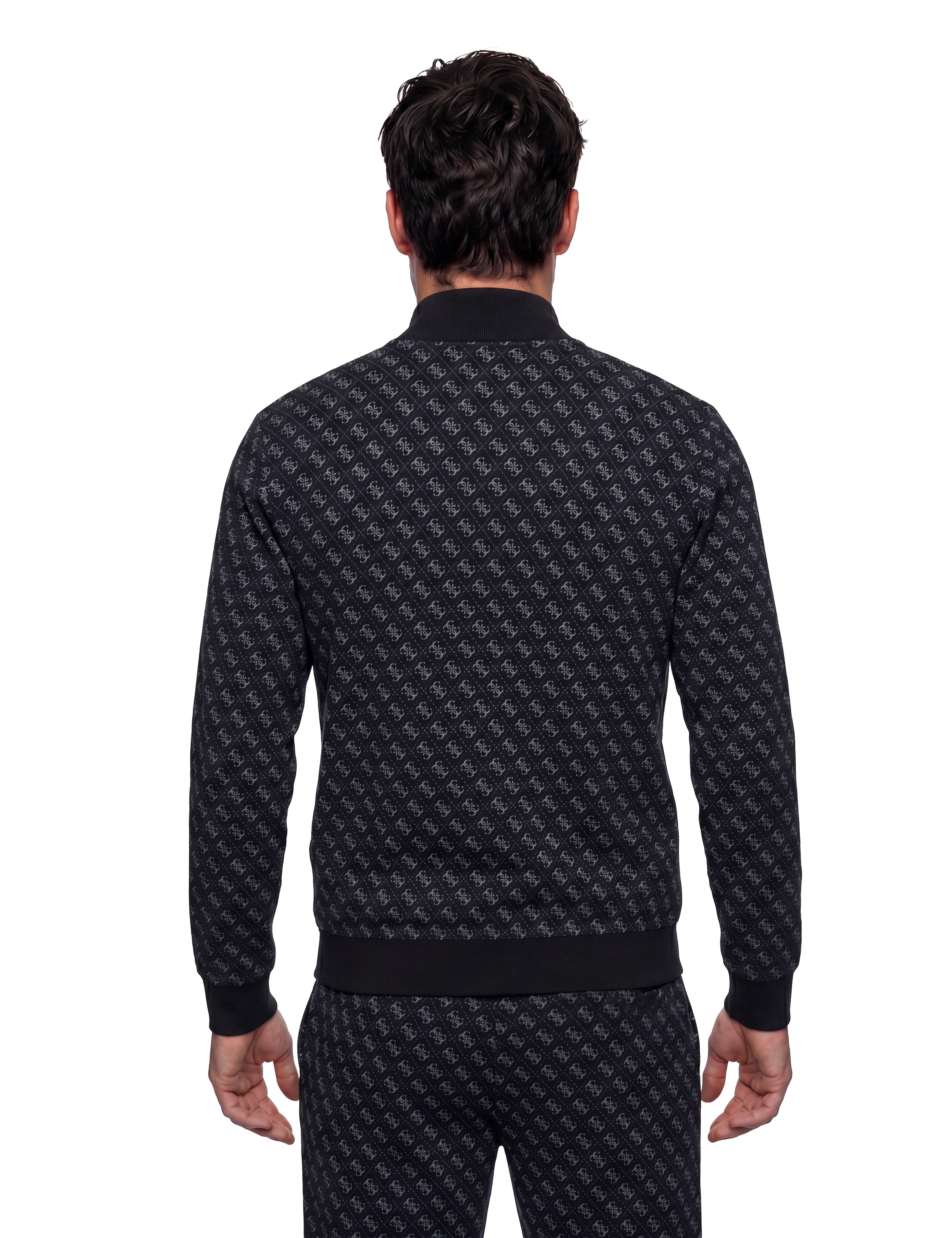 Guess Veste sweat »KORBIN« Stehkragen, Regular Fit, Eingrifftaschen