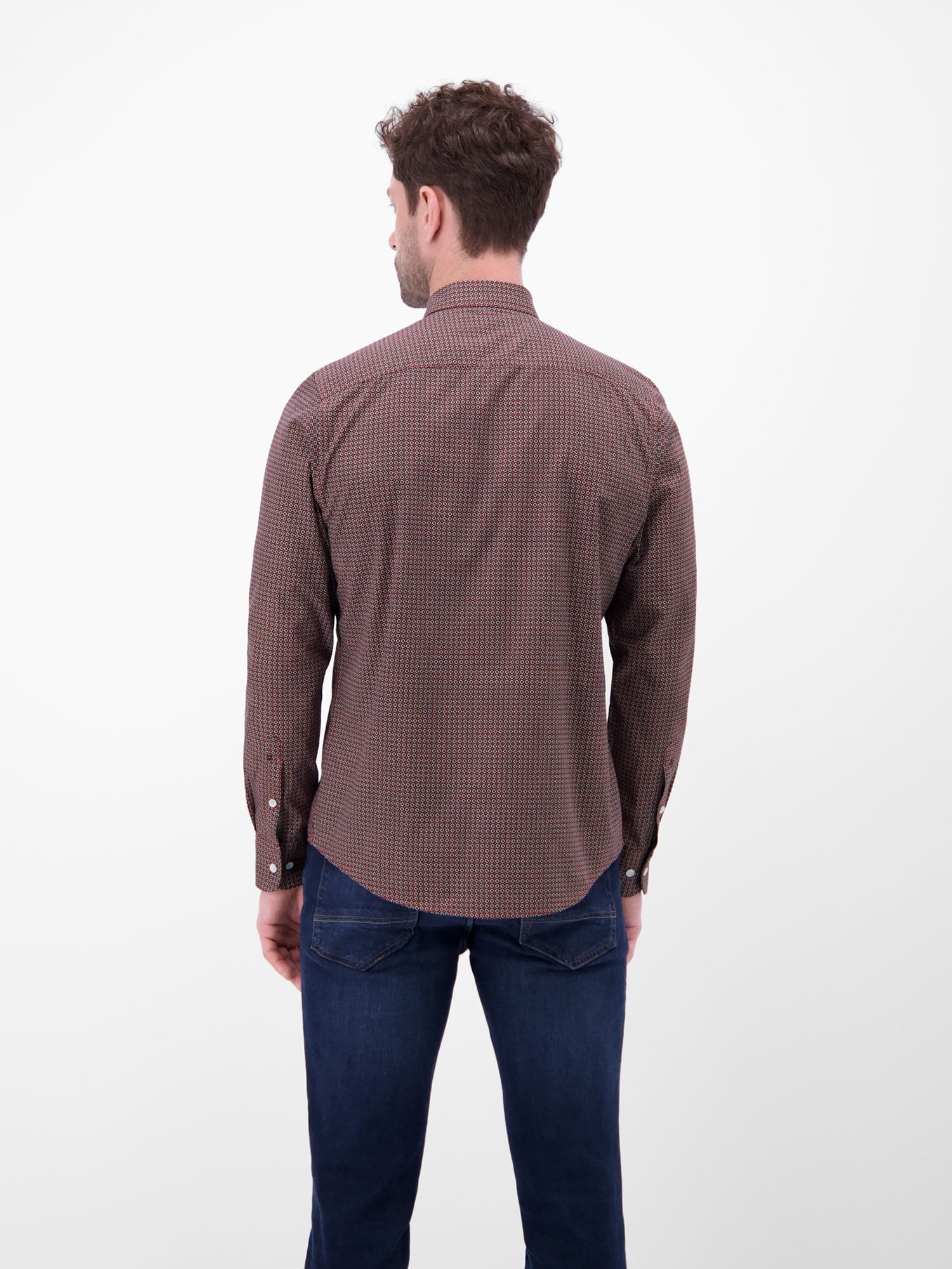 LERROS Chemise à manches longues »Langarmhemd mit Karomuster aus 100% Baumwolle«