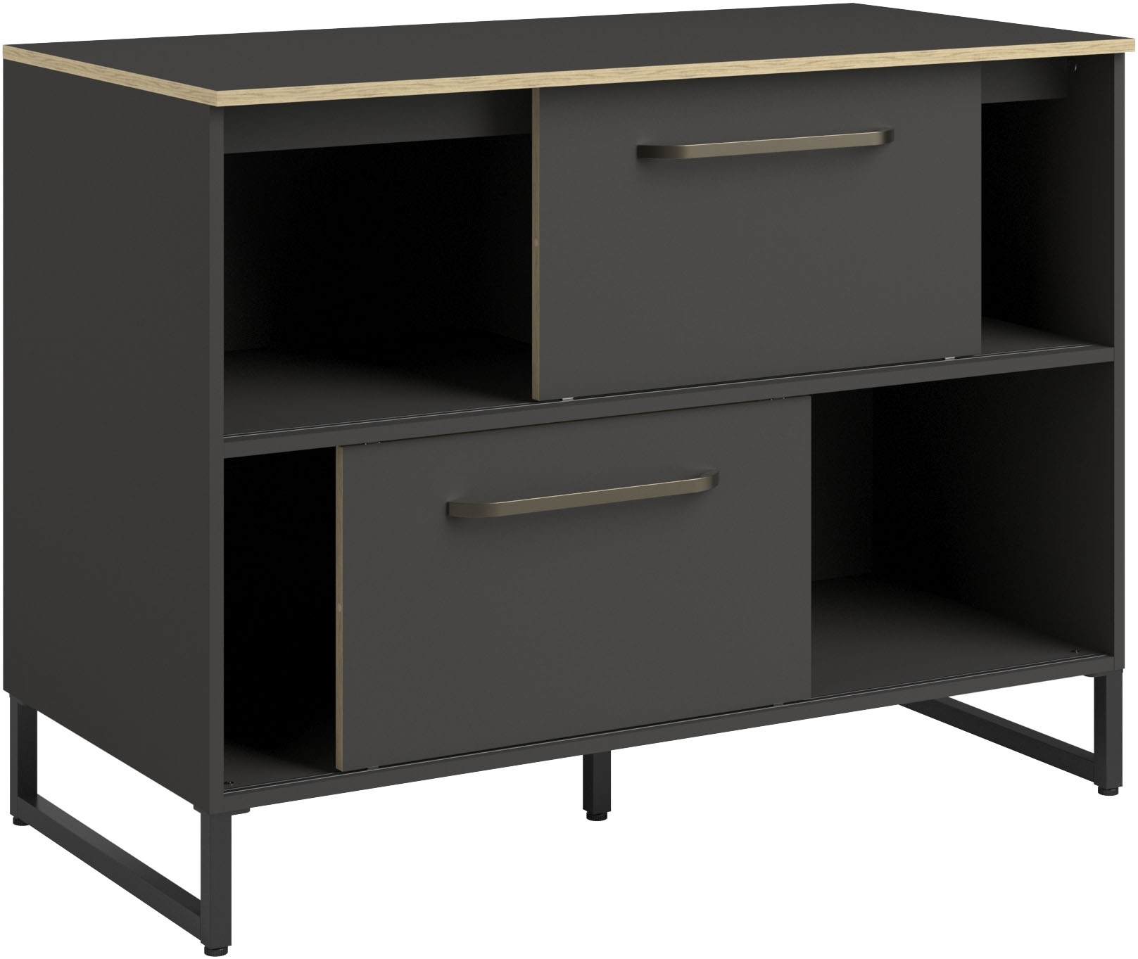 Parisot Schrank-Set »Wave 1, Küchenschrank, Buffetset, Küche« Set, 4xUnterschrank, Theke/Arbeitsplattenergänzung.,3x Hochschrank, Regal, 9 Stk. tlg.