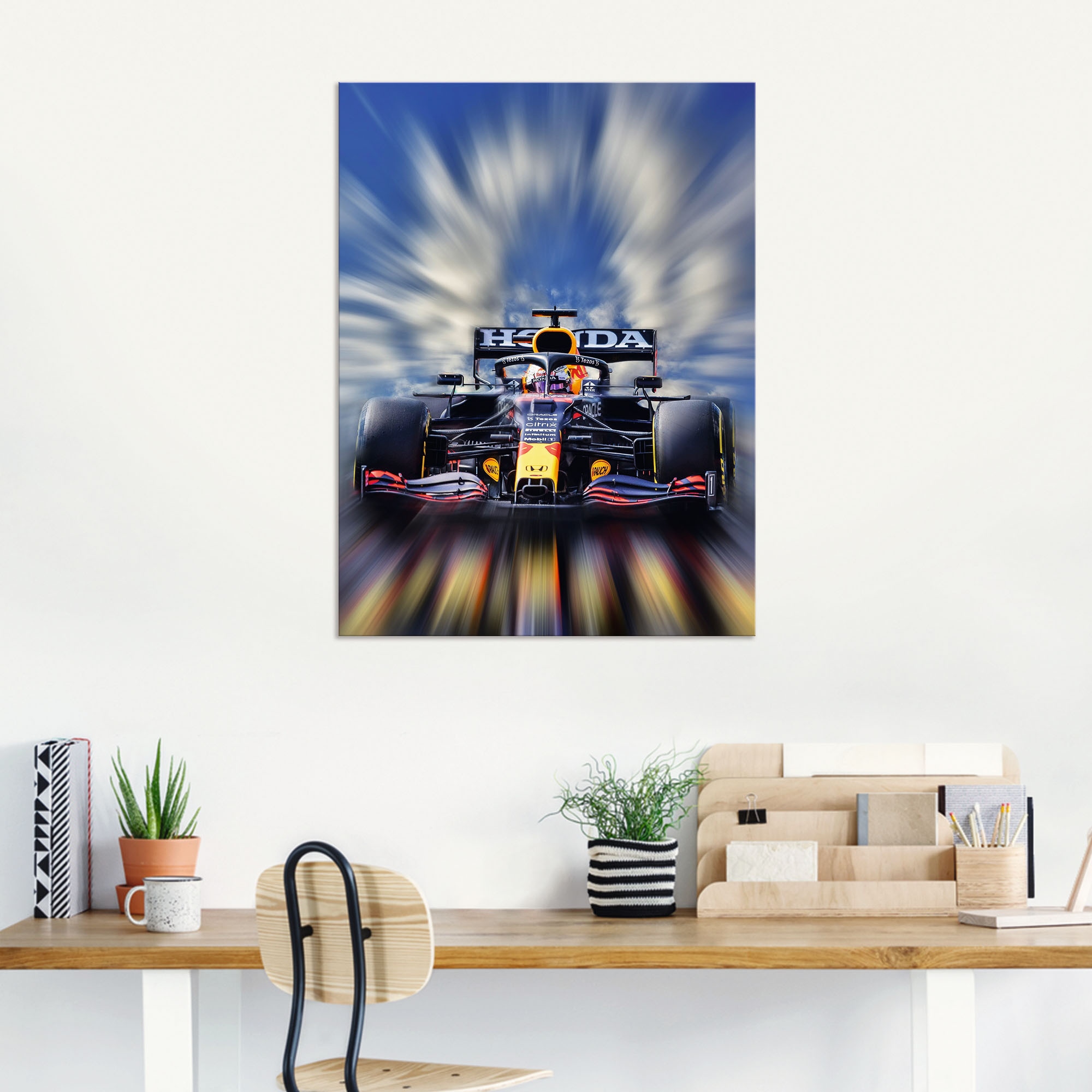Artland Wandbild »Max Verstappen - Weltmeister der Formel1«, Auto, (1 St.), als Alubild, Outdoorbild, Leinwandbild, Poster, Wandaufkleber