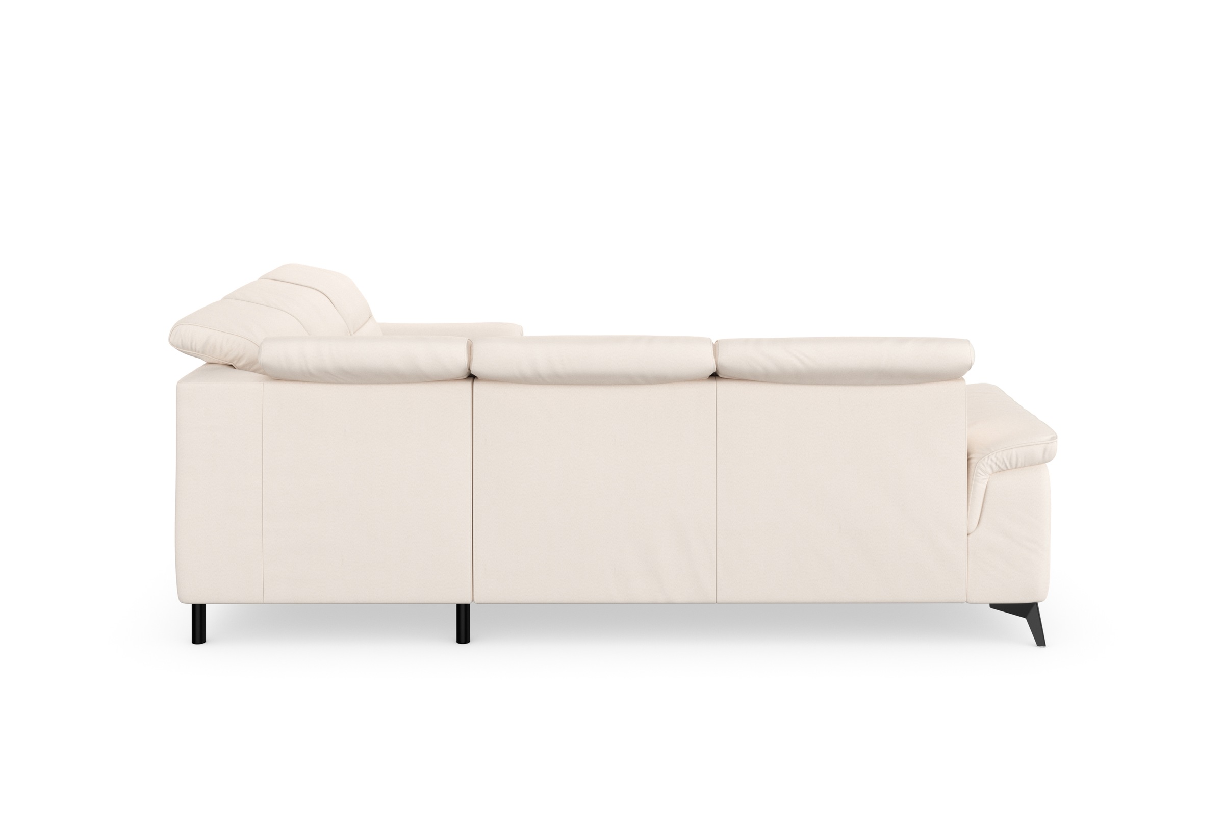 sit&more Ecksofa »Sinatra L-Form« optinal mit Kopfteilverstellung und Armteilfunktion, Metallfüsse