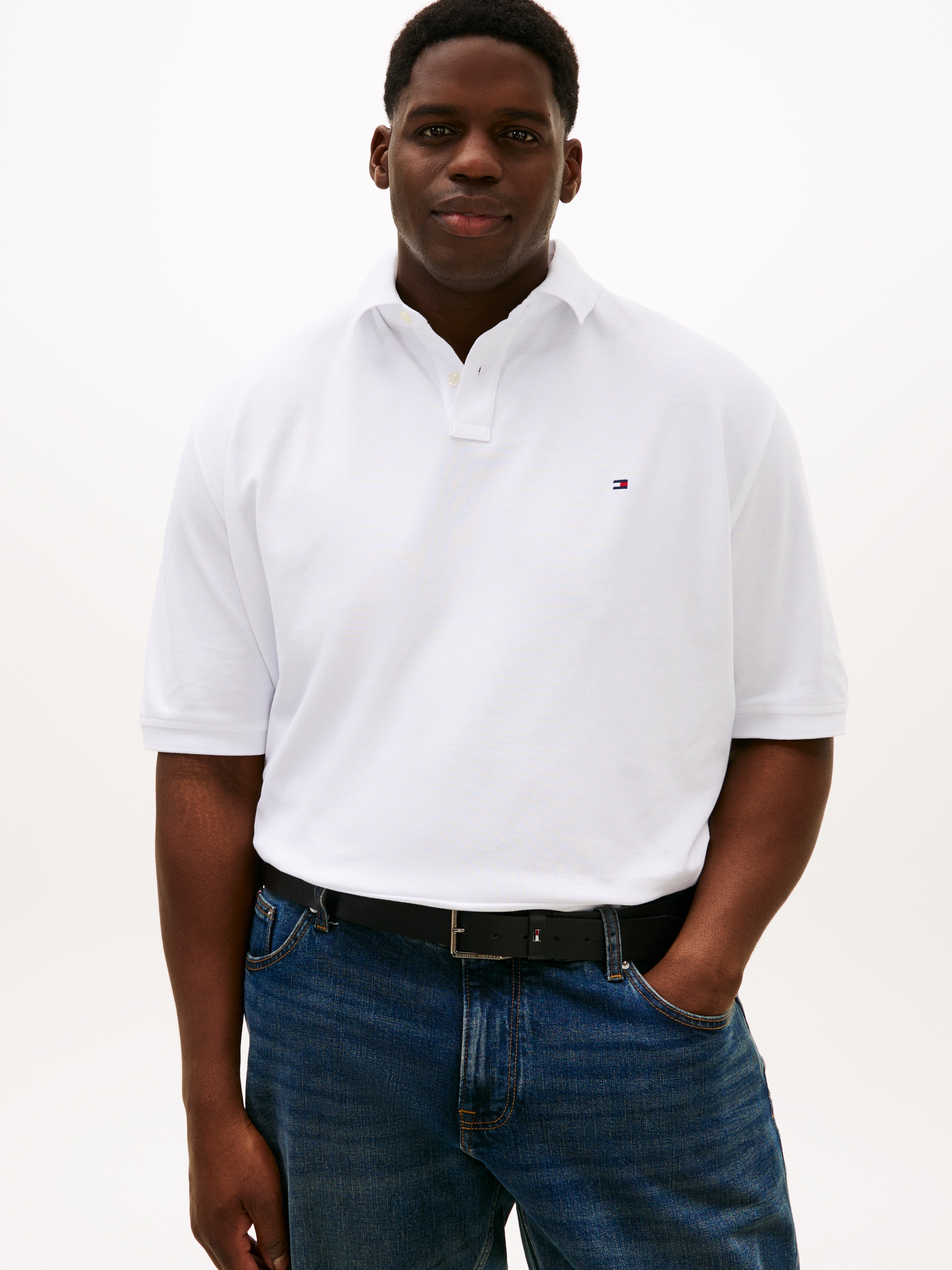 Image of Tommy Hilfiger Big & Tall Poloshirt "Plus 1985" Grosse Grössen, Pique, regular fit