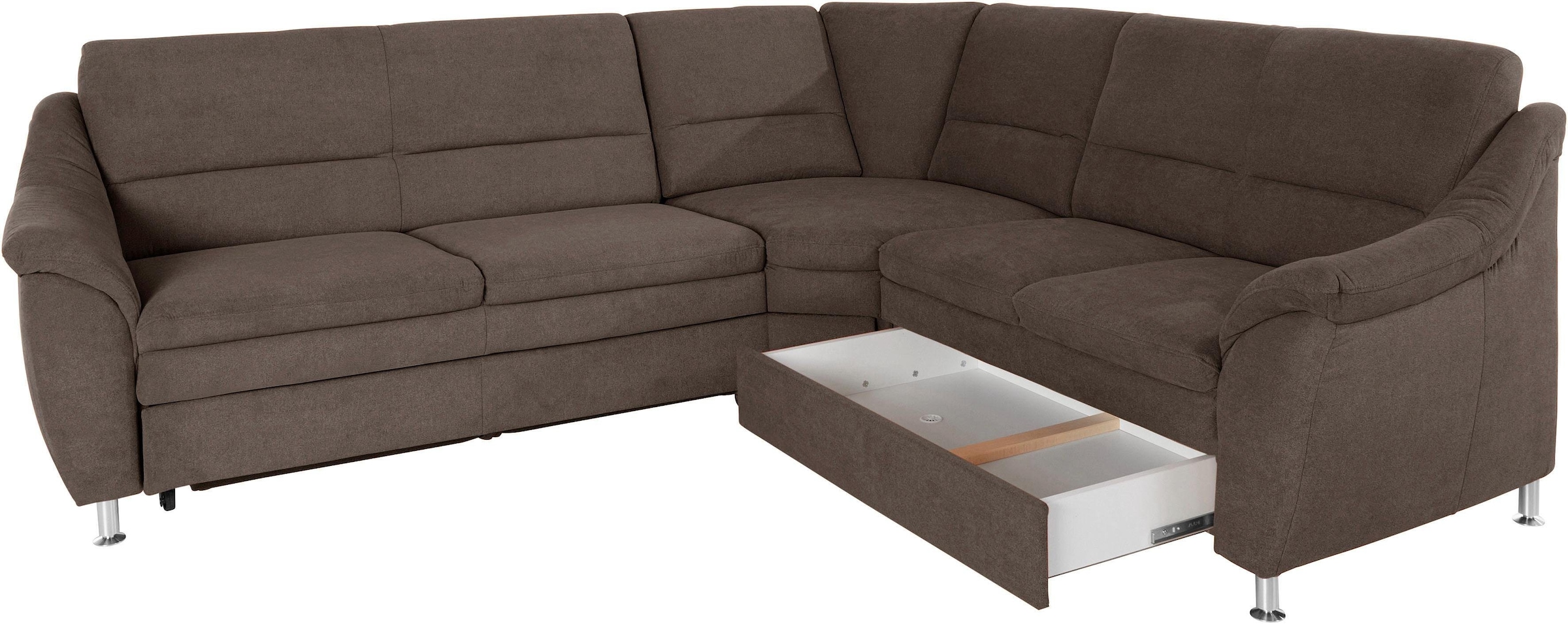 Places of Style Ecksofa »Cardoso L-Form«, mit Trapezecke für mehr Sitzkomfort, wahlweise auch mit Bettfunktion