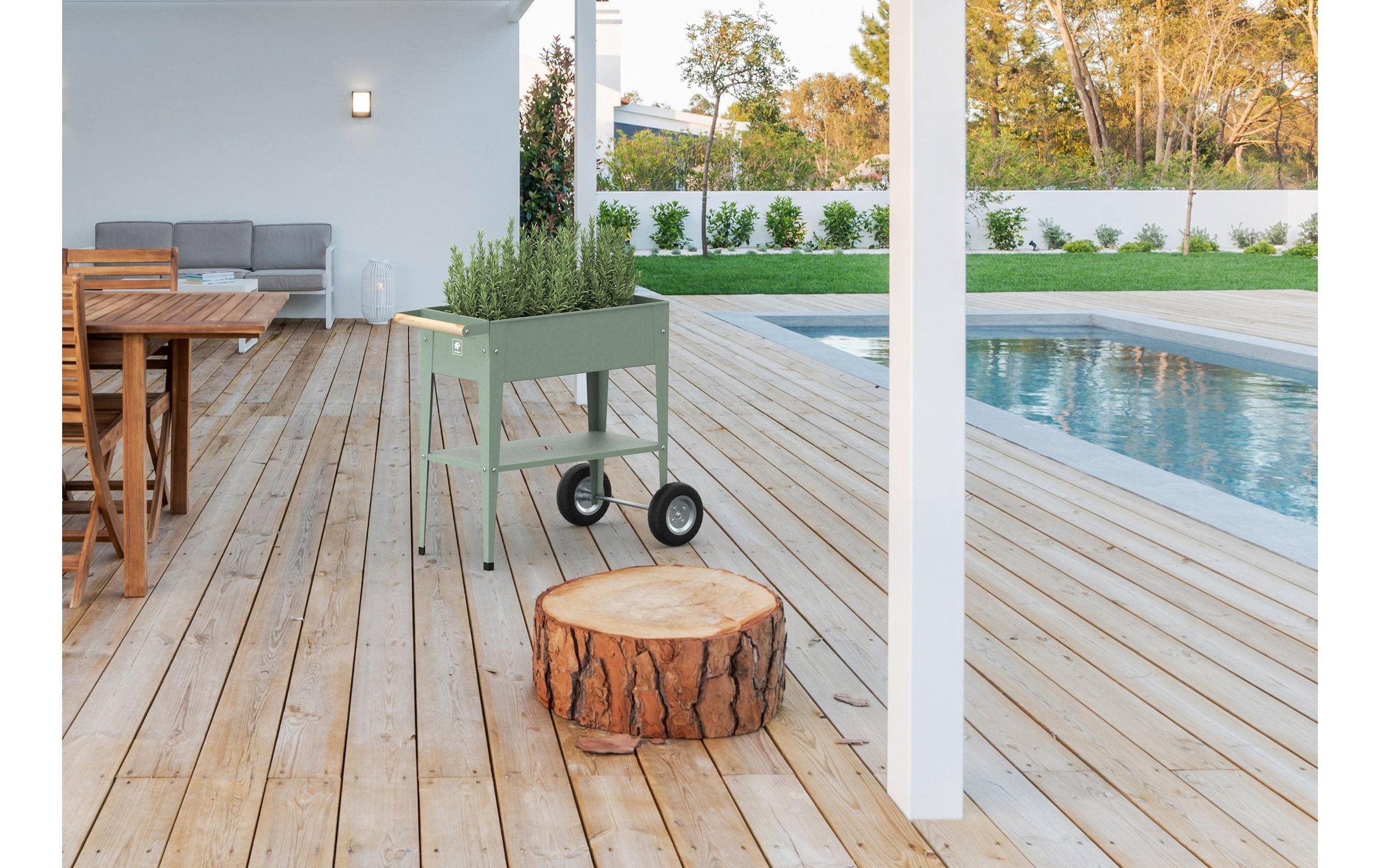 Herstera Garden Hochbeet »Urban Garden Trolley 75x35x80cm«