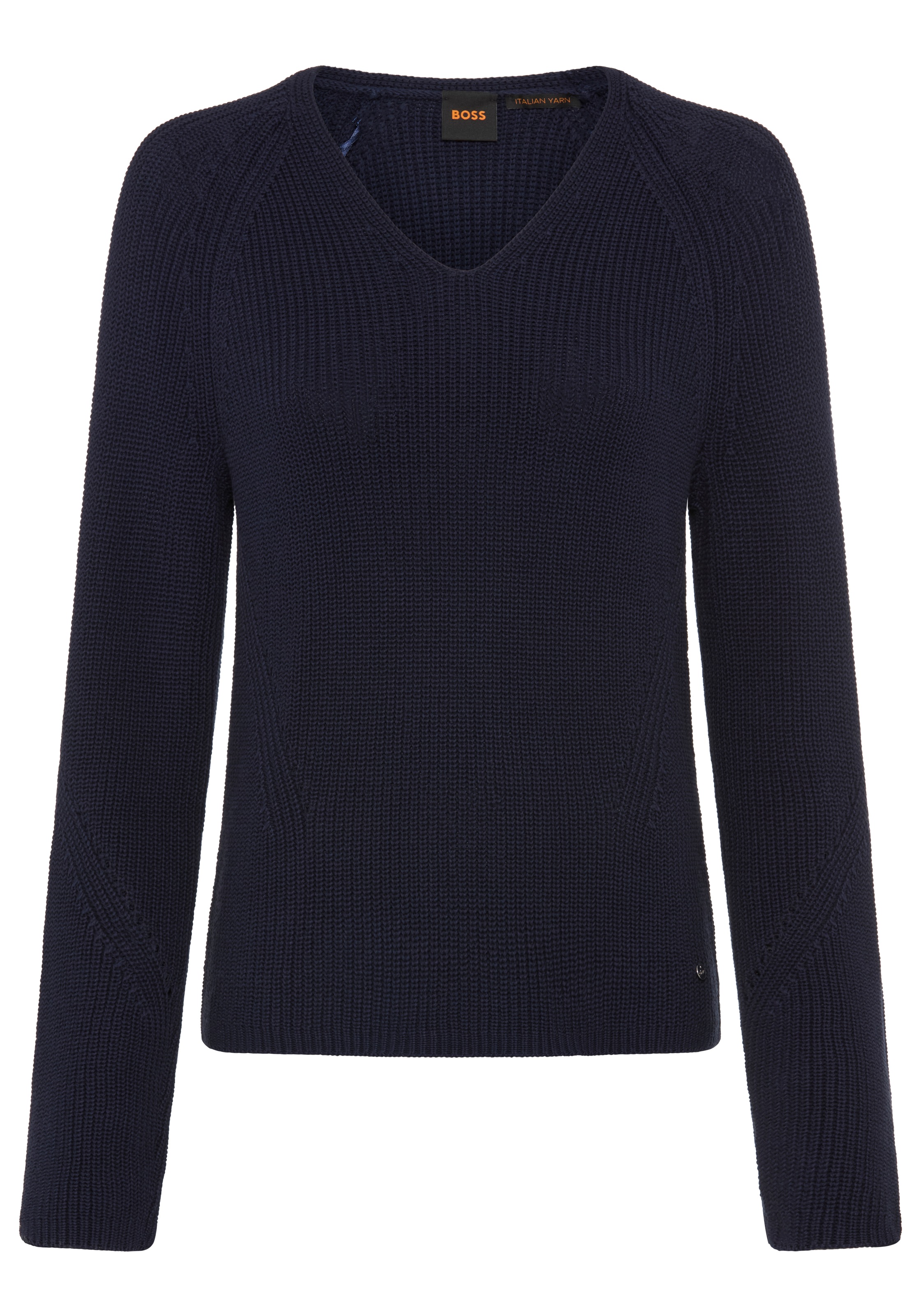 Image of BOSS ORANGE Strickpullover "Fardellina Premium Damenmode" aus reiner Baumwolle