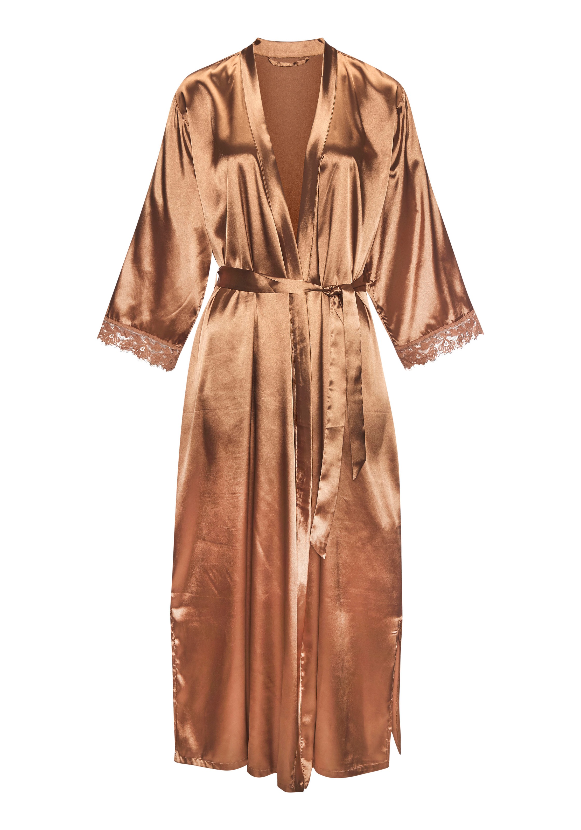 LASCANA Kimono 1-teilig,  Mit spitze besetzte Ärmel