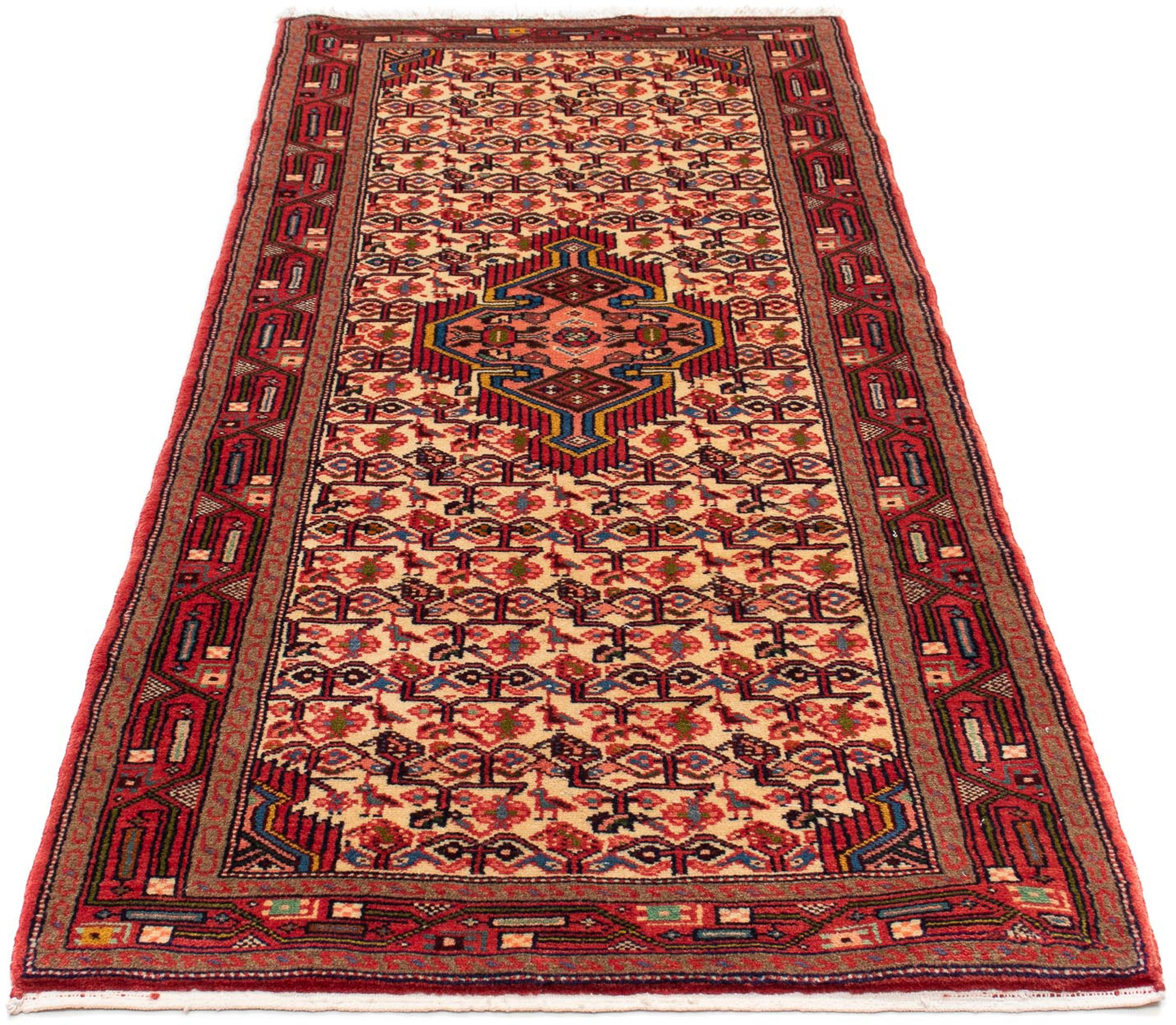 Image of morgenland Orientteppich »Perser - Nomadic - 195 x 82 cm - hellrot«, rechteckig, 10 mm Höhe, Wohnzimmer, Handgeknüpft, Einzelstück mit Zertifikat bei Ackermann Versand Schweiz