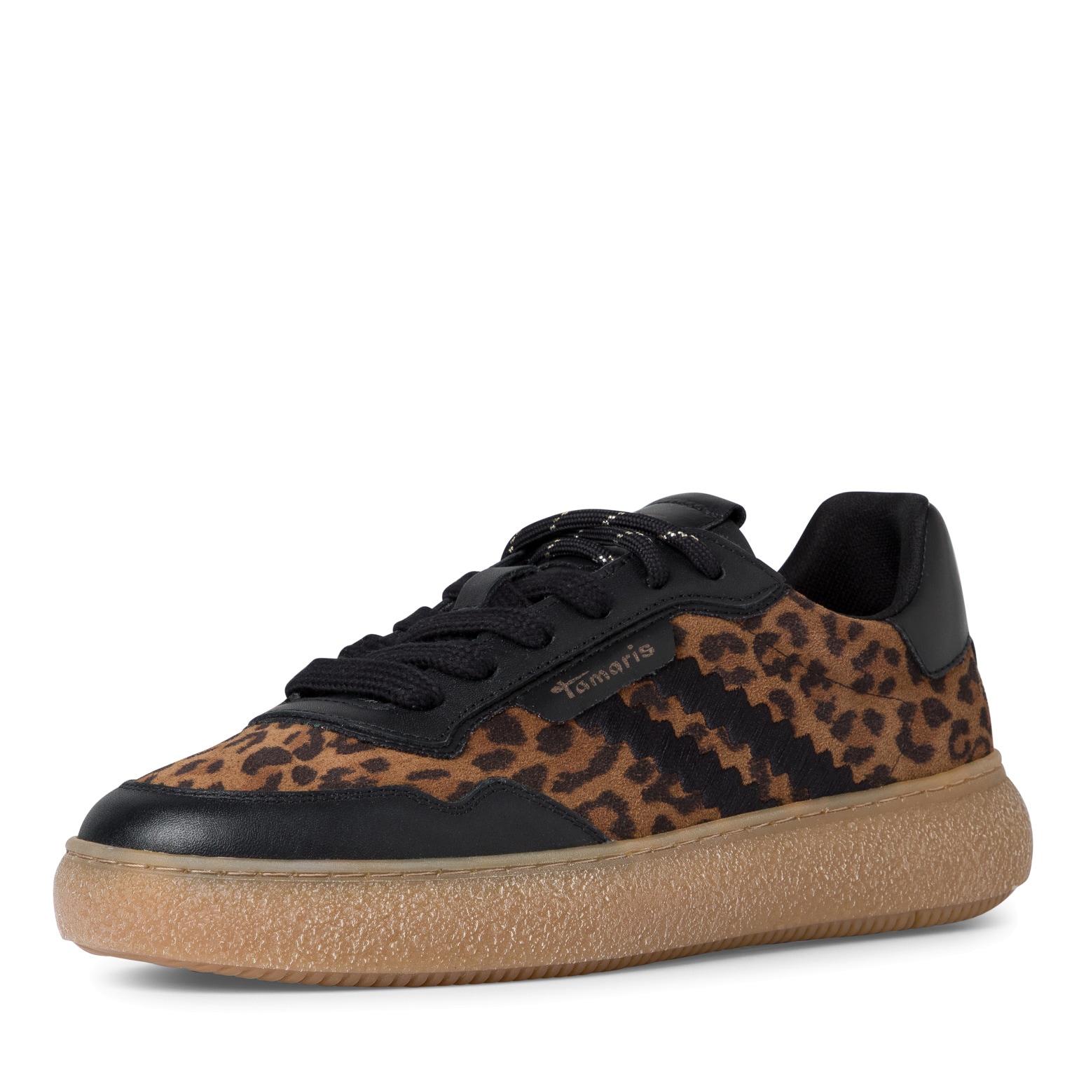 Image of Tamaris Plateausneaker, Freizeitschuh, Halbschuh, Schnürschuh mit Kontrastbesatz